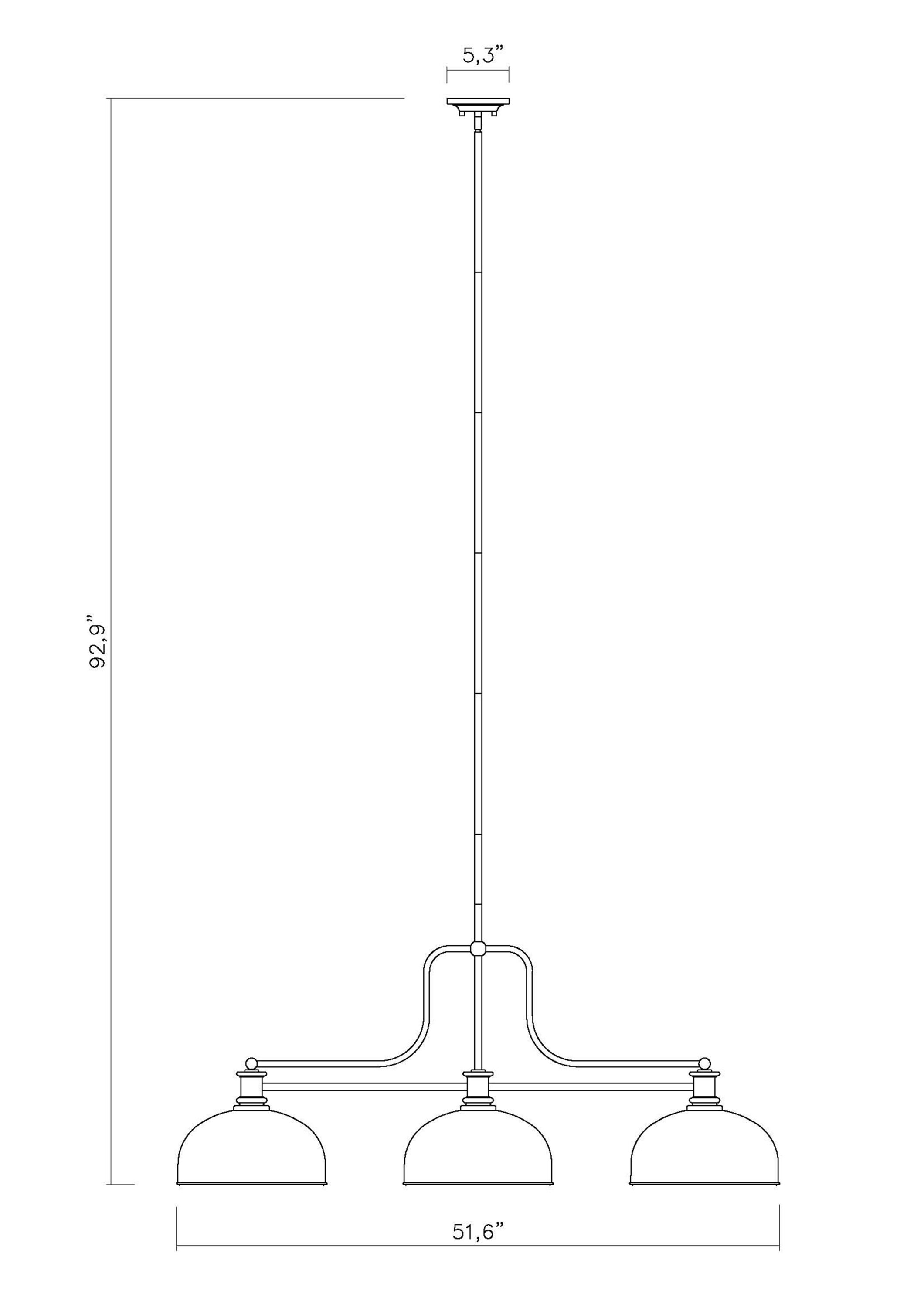 Z-Lite 725-3MB-D13MB Pool-Table-Lighting - View #8
