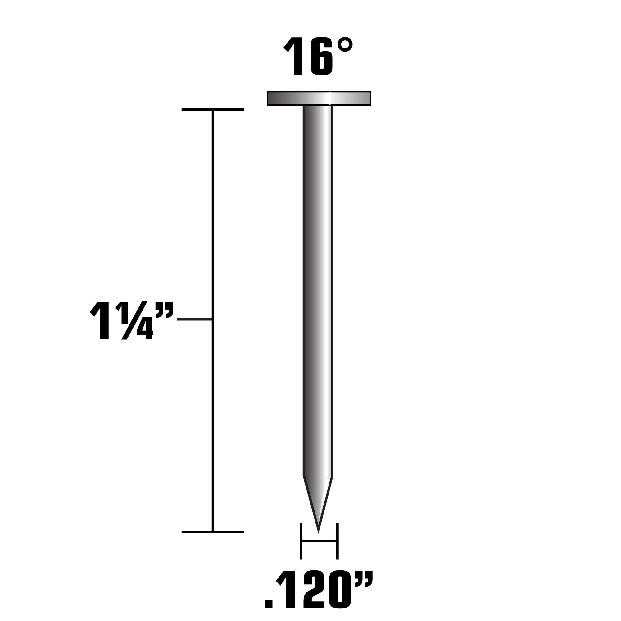 Metabo HPT 11/4in Smooth Shank ElectroGalvanized Collated Coil Roofing Nails (345600Per Box