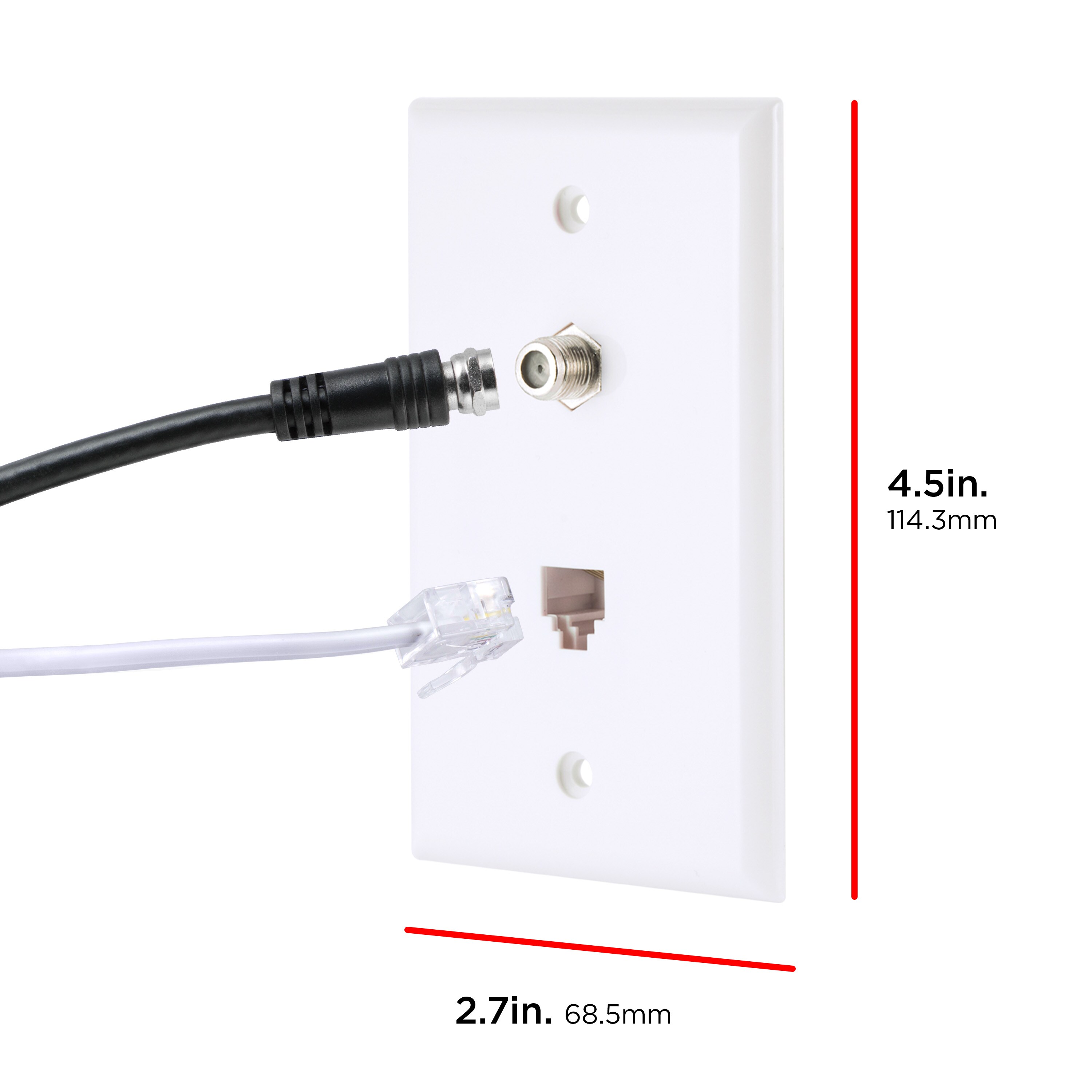 Ultra Pro 52186 Audio-Video-Wall-Jacks - View #3
