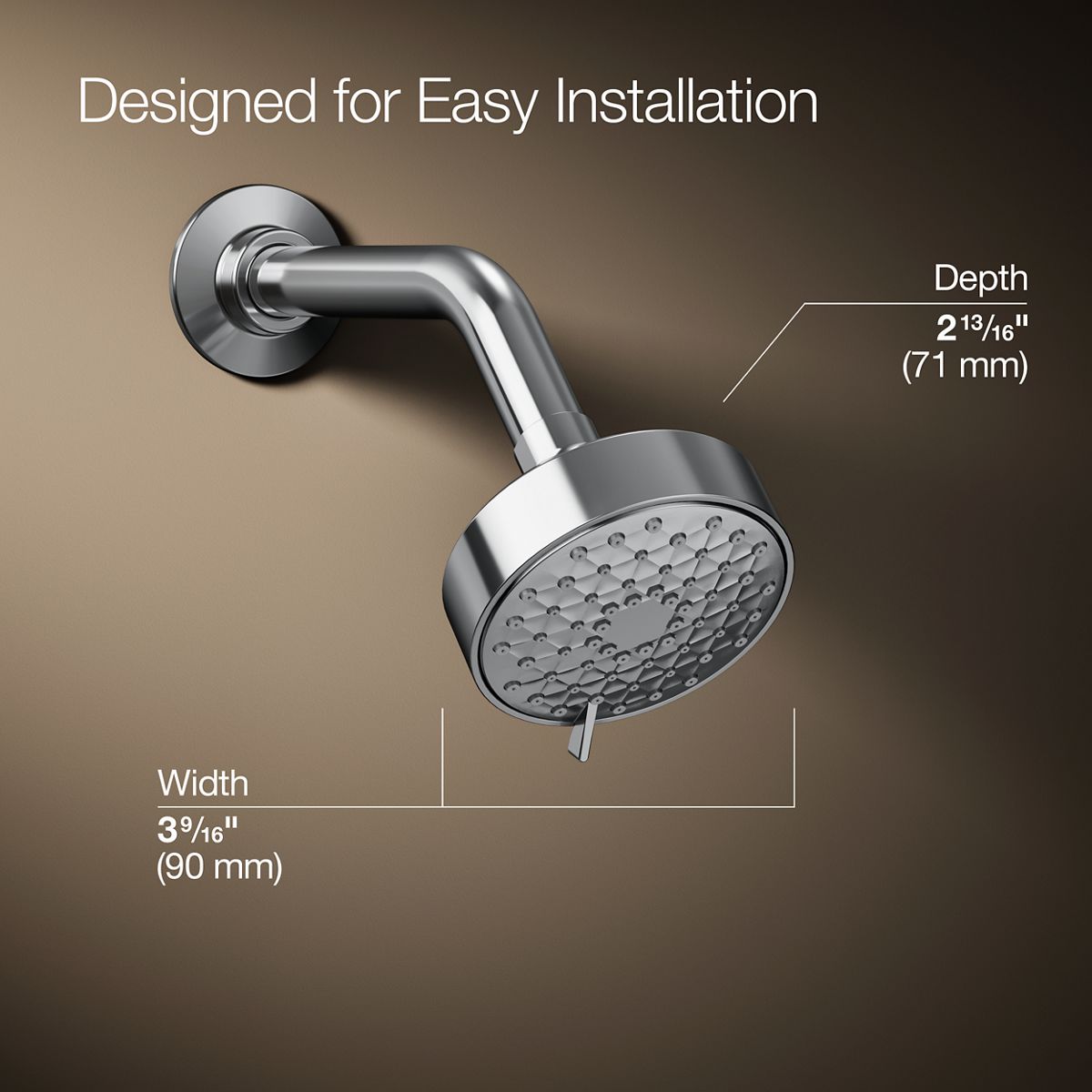 KOHLER K-72418-G-CP Fixed-Showerhead - View #3