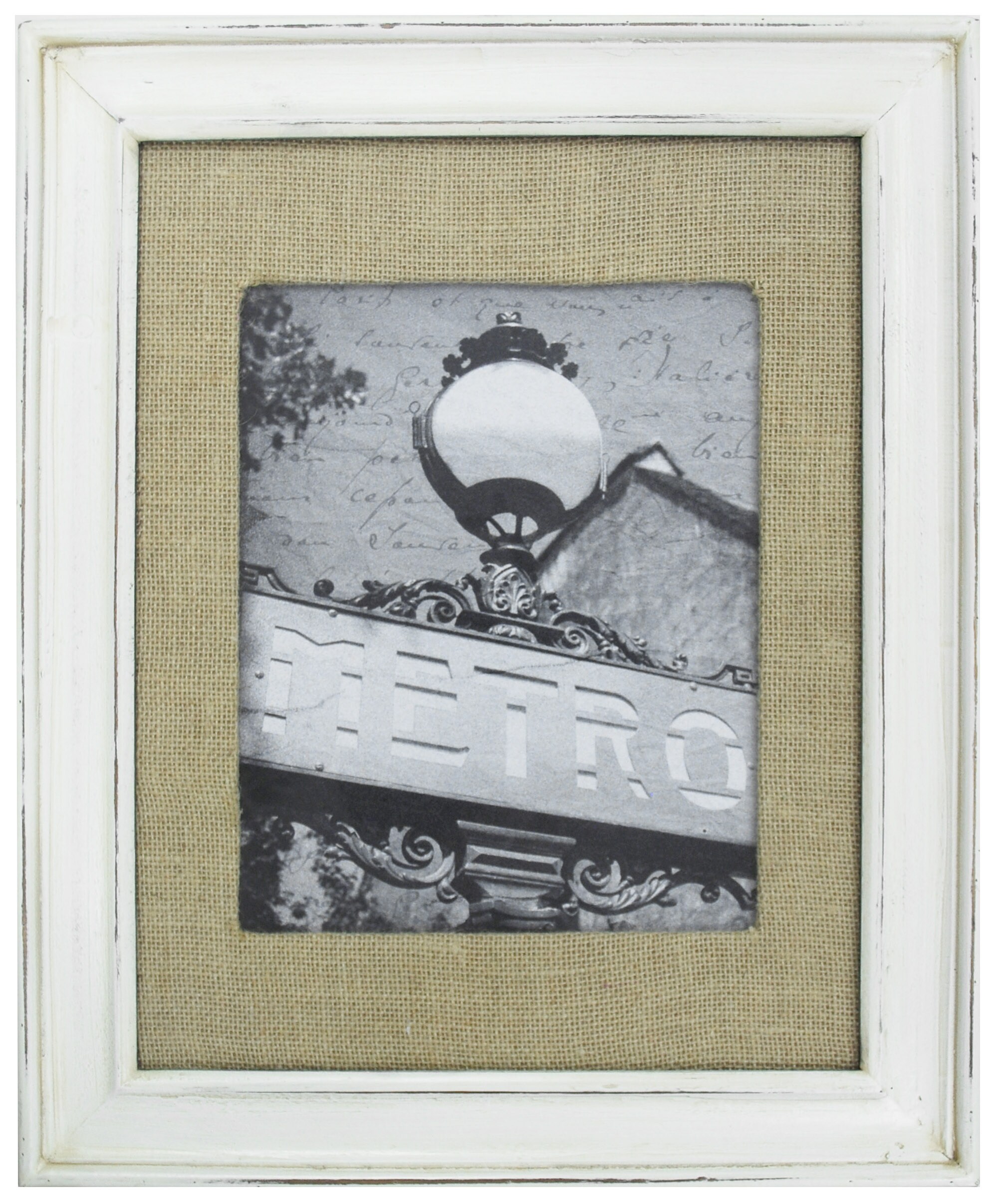  49974 Distressed White Wood Picture Frame (11-in x 14-in)