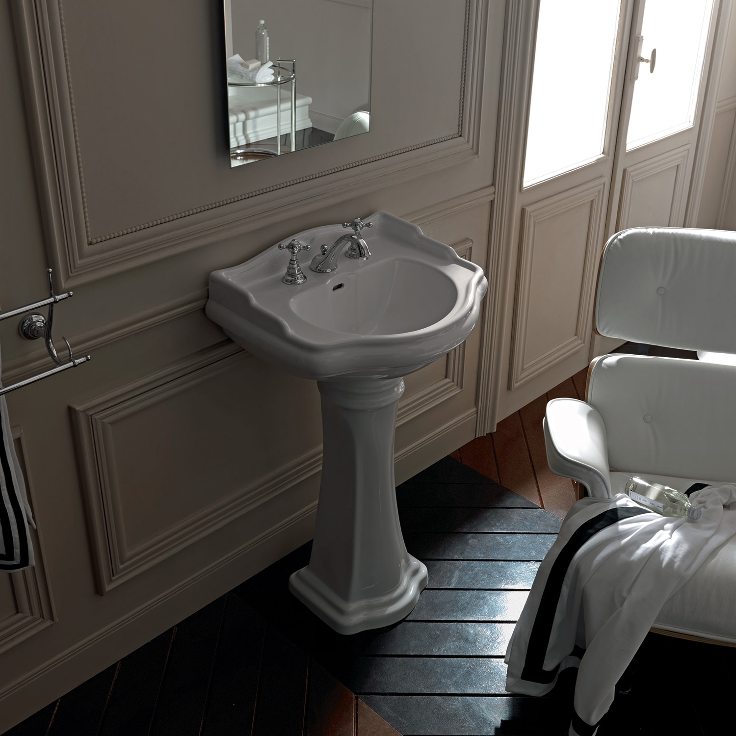 WS Bath Collections HERITAGEWSBC45.03+70 Complete-Pedestal-Lavatories - View #5