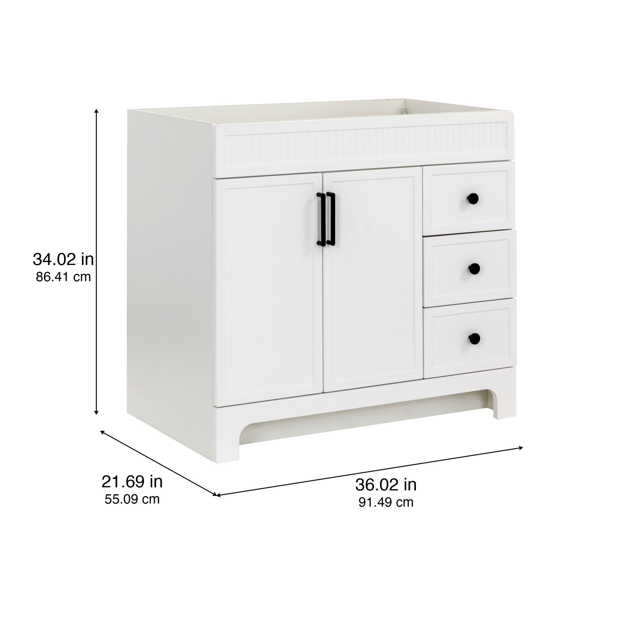 Style Selections LWW081036P1-WH vanities - View #4