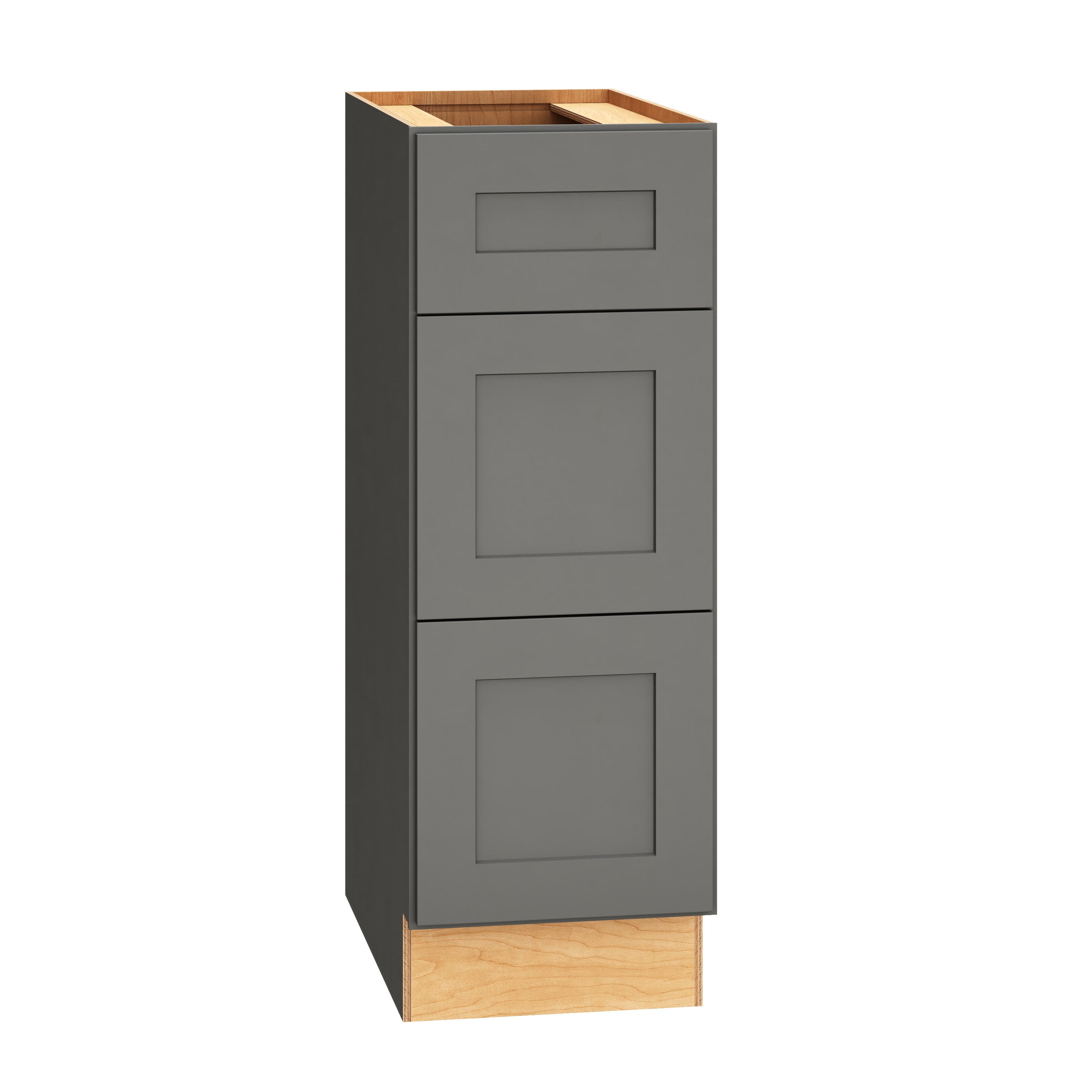 Diamond Express 328 VDB123421 Jamestown 12-in W x 34.5-in H x 21-in D Moonstone Gray 3 -Drawer Wood Wall-mount Cabinet Banks