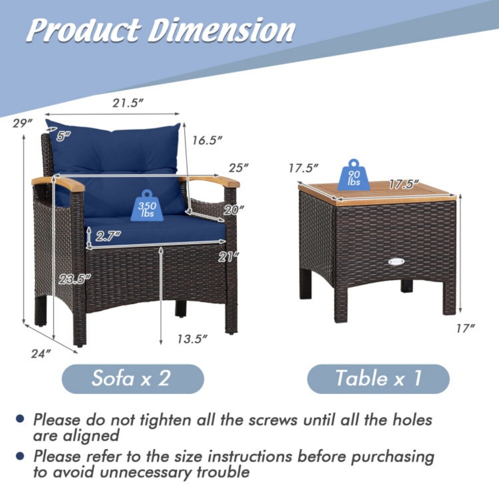 Dimakai DK-HWWF448NY Patio-Conversation-Sets - View #5