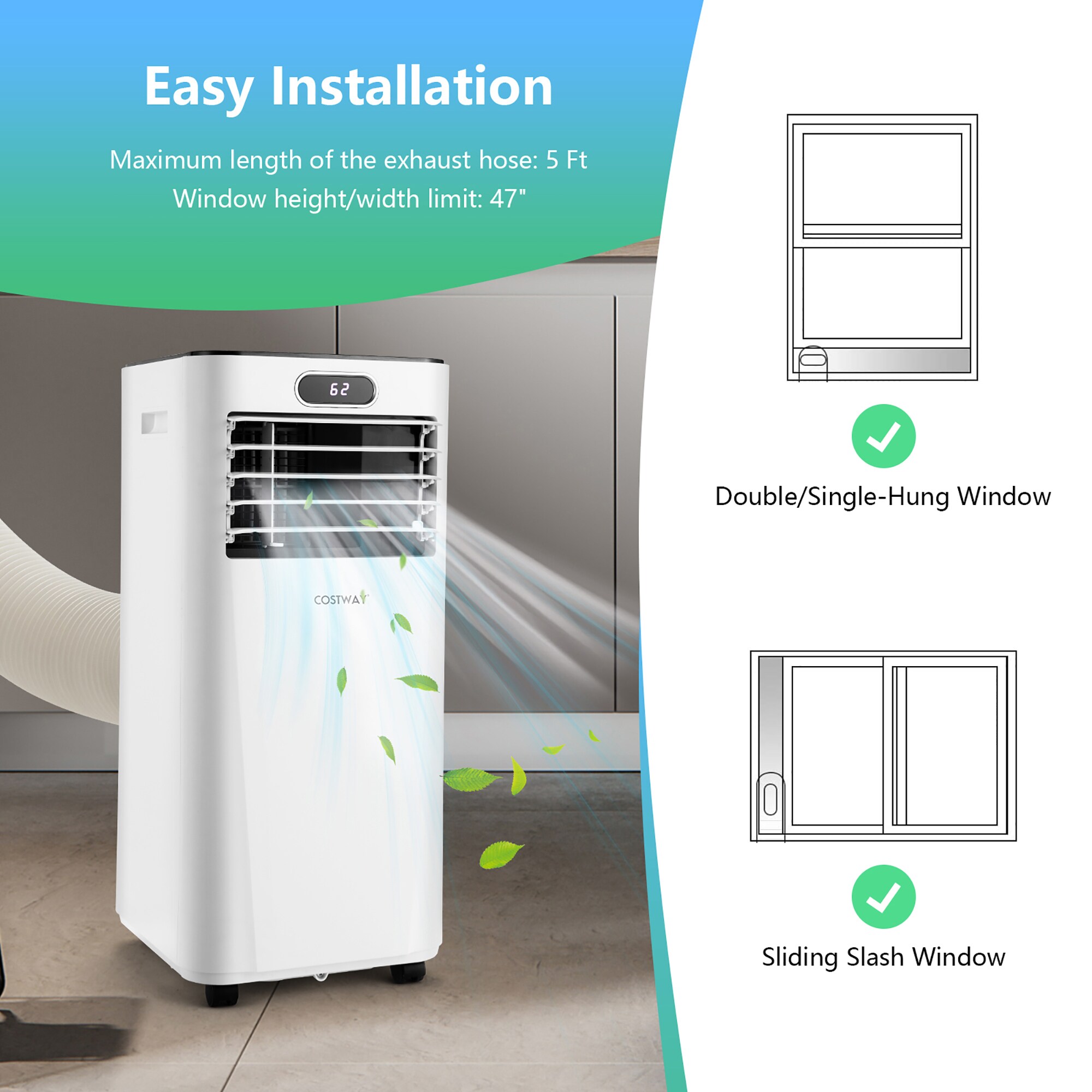 Costway LWS00205 Portable-Air-Conditioners - View #9