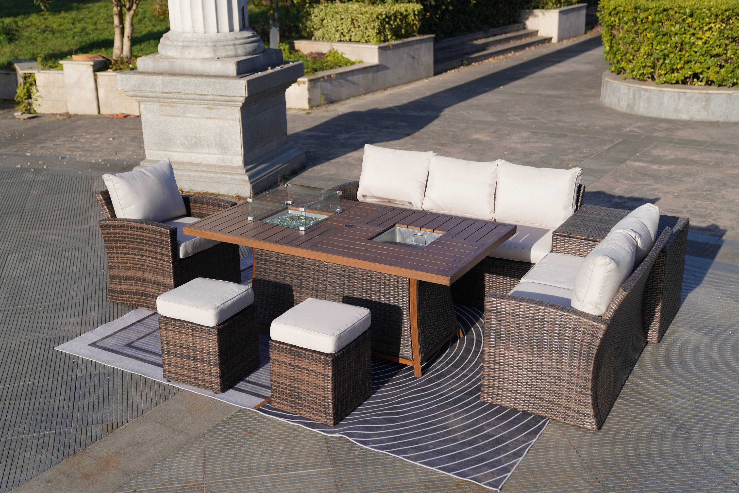 Direct Wicker DWG-2403BFI-BR Patio-Conversation-Sets - View #5