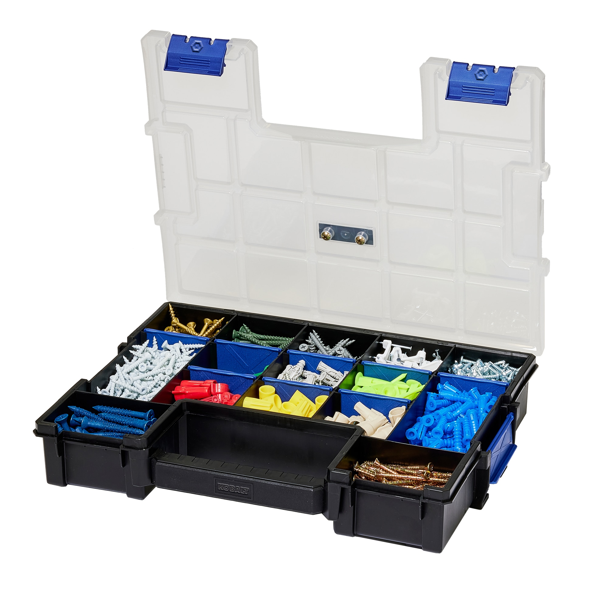 Kobalt Plastic 15-Compartment Plastic Small Parts Organizer in the