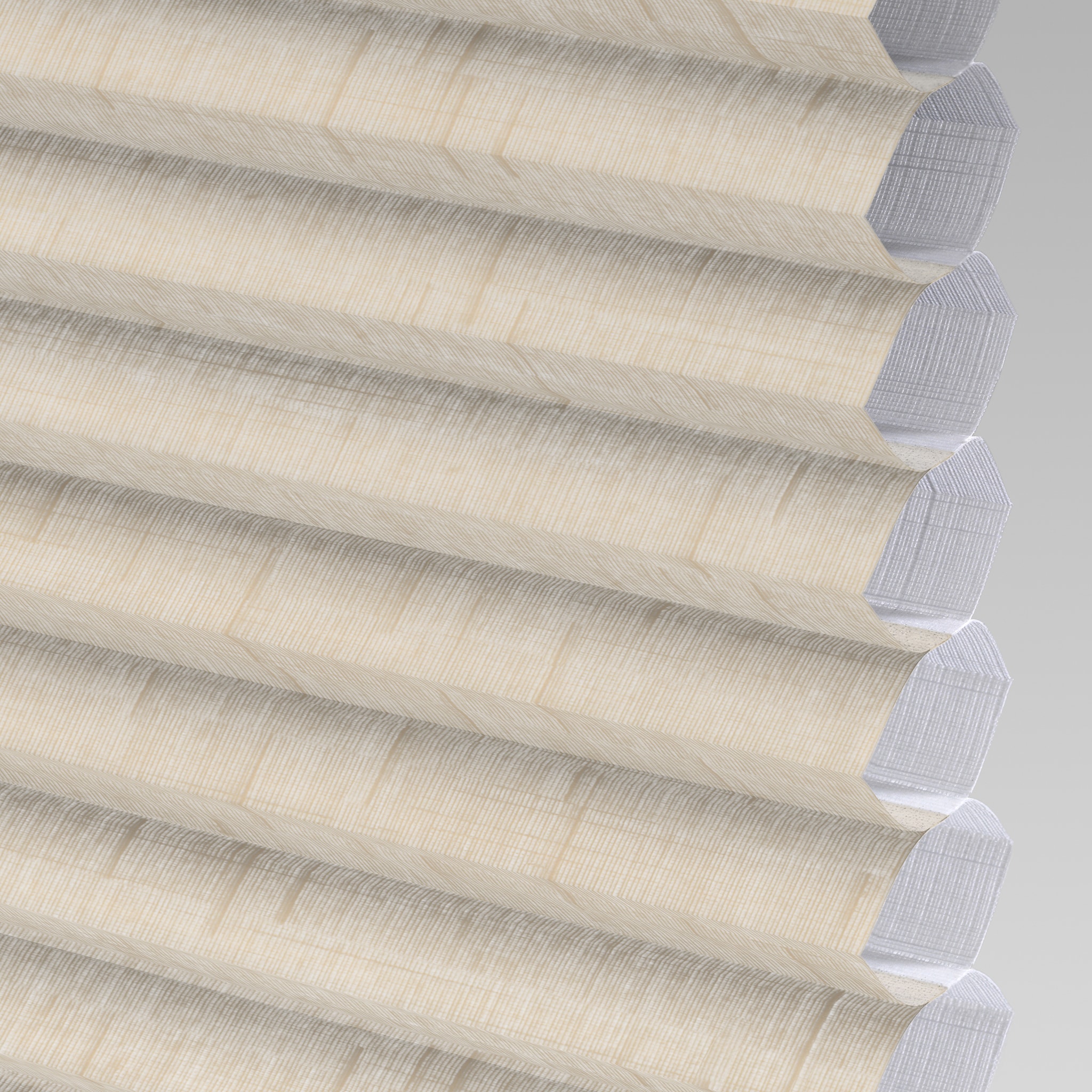 LEVOLOR 511610 Abaca Linen Tapioca Light filtering Polyester 2-in Single Cellular shade swatch