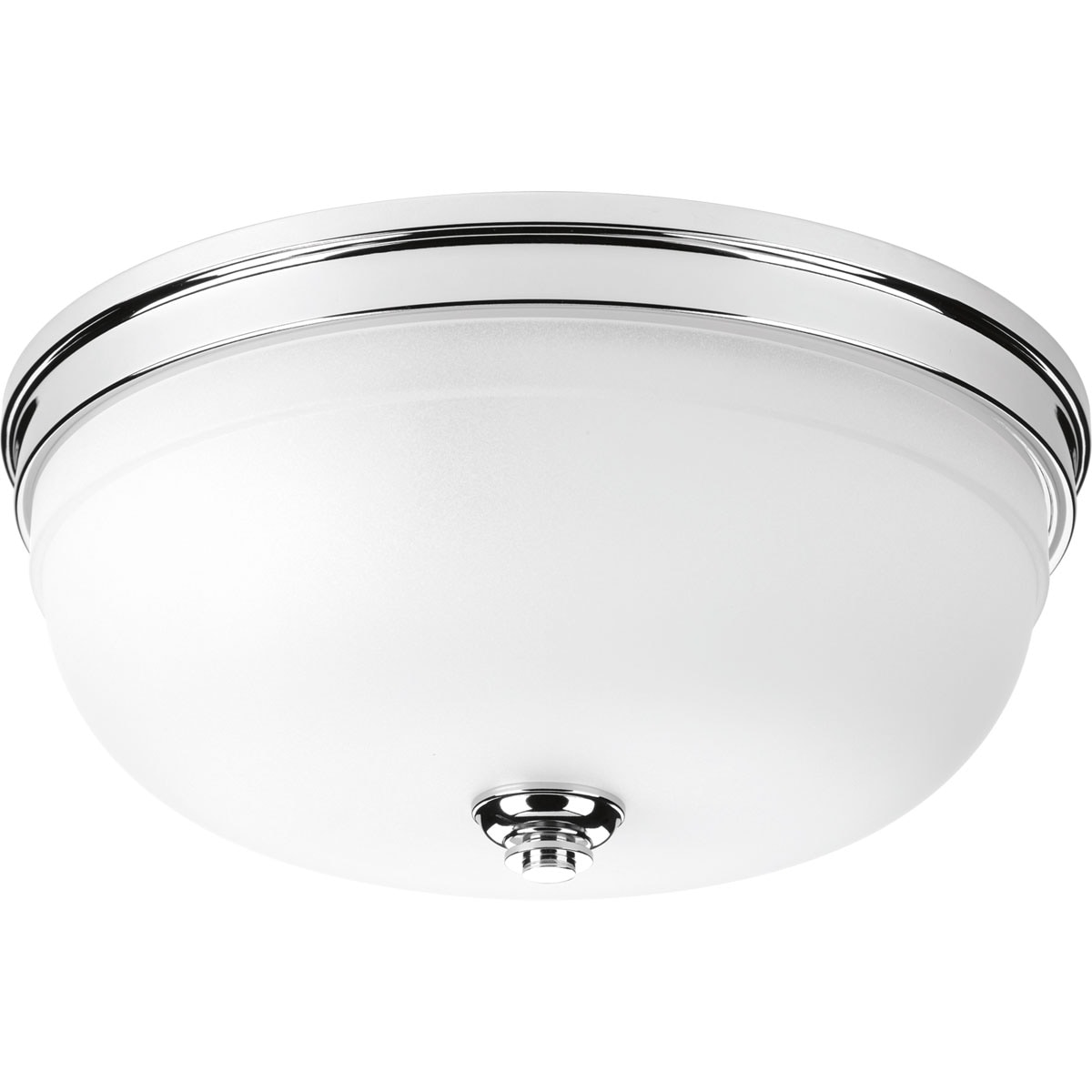 Progress Lighting P350062-015 Topsail 3-Light 15-in Polished Chrome  Flush Mount Light
