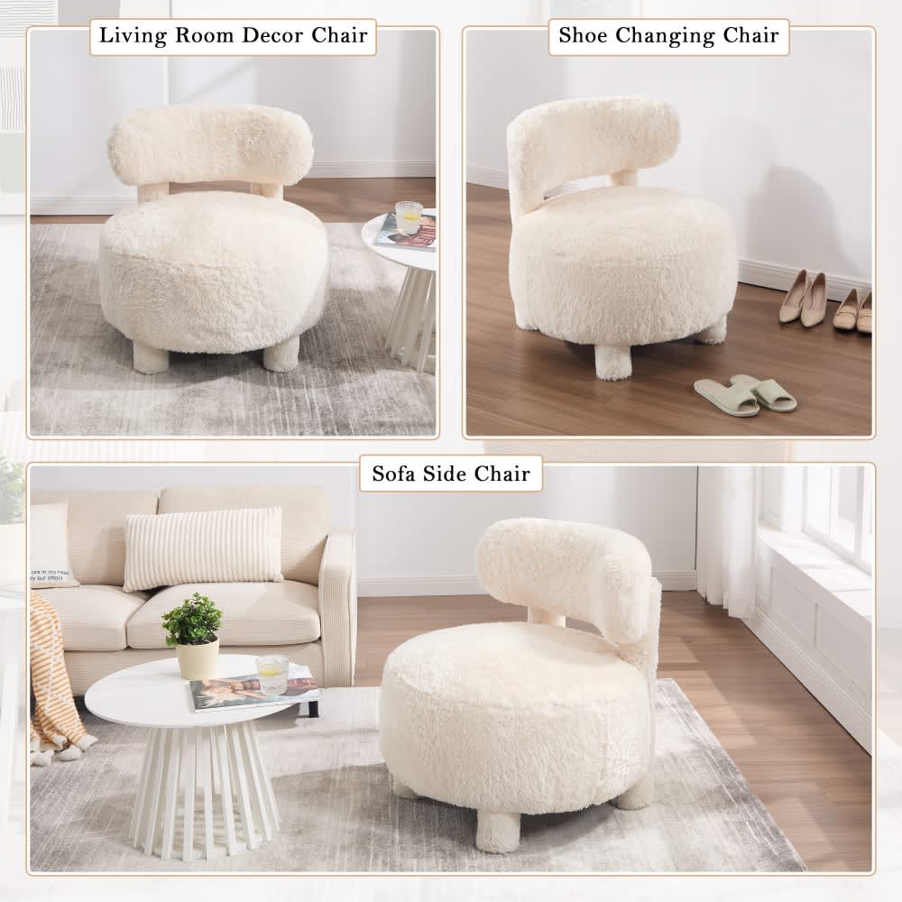 Coolbibila NIKKO-FUR-WHITE chairs - View #2