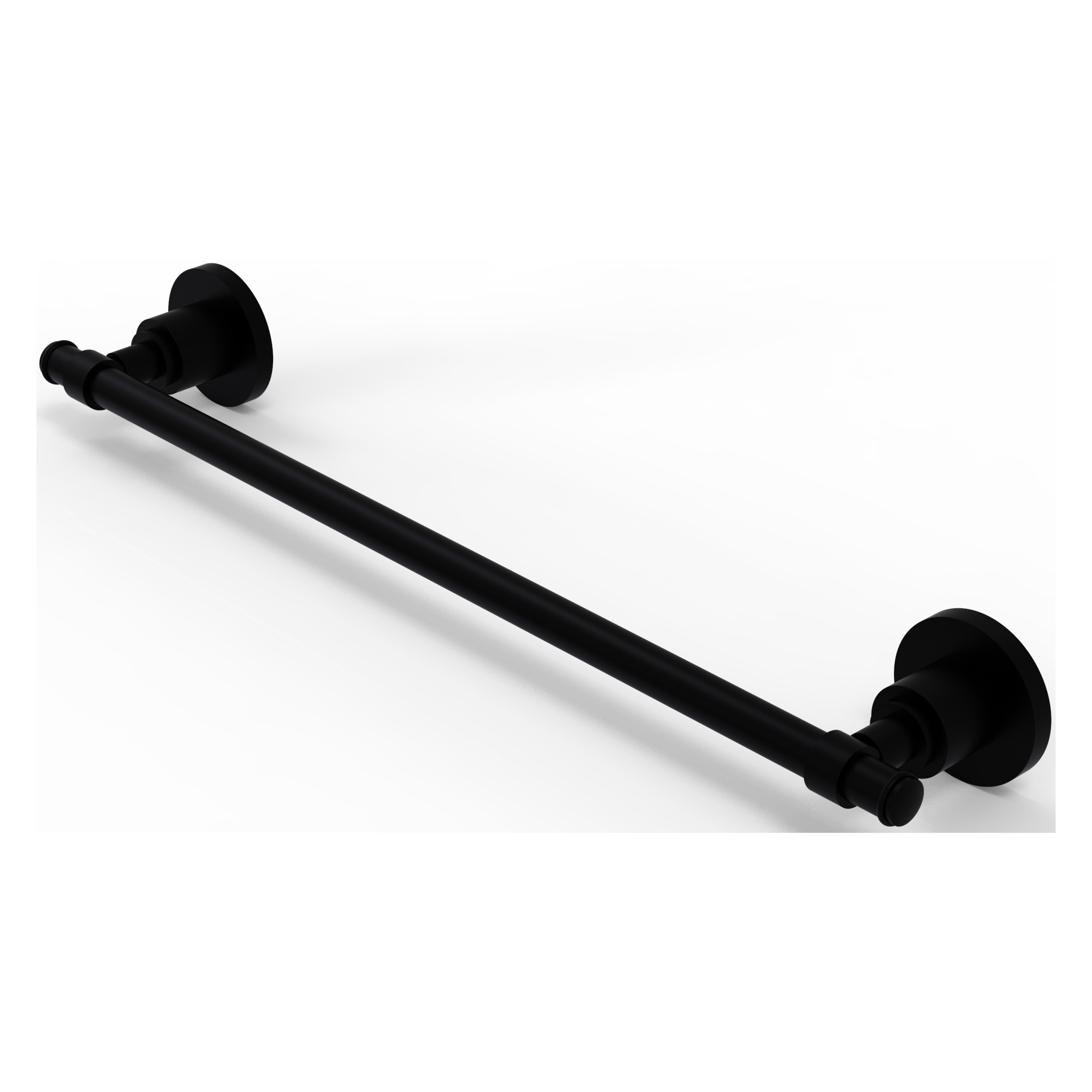 Allied Brass WS-41/30-BKM Washington Square 30-in Matte Black Wall mount Single Towel Bar