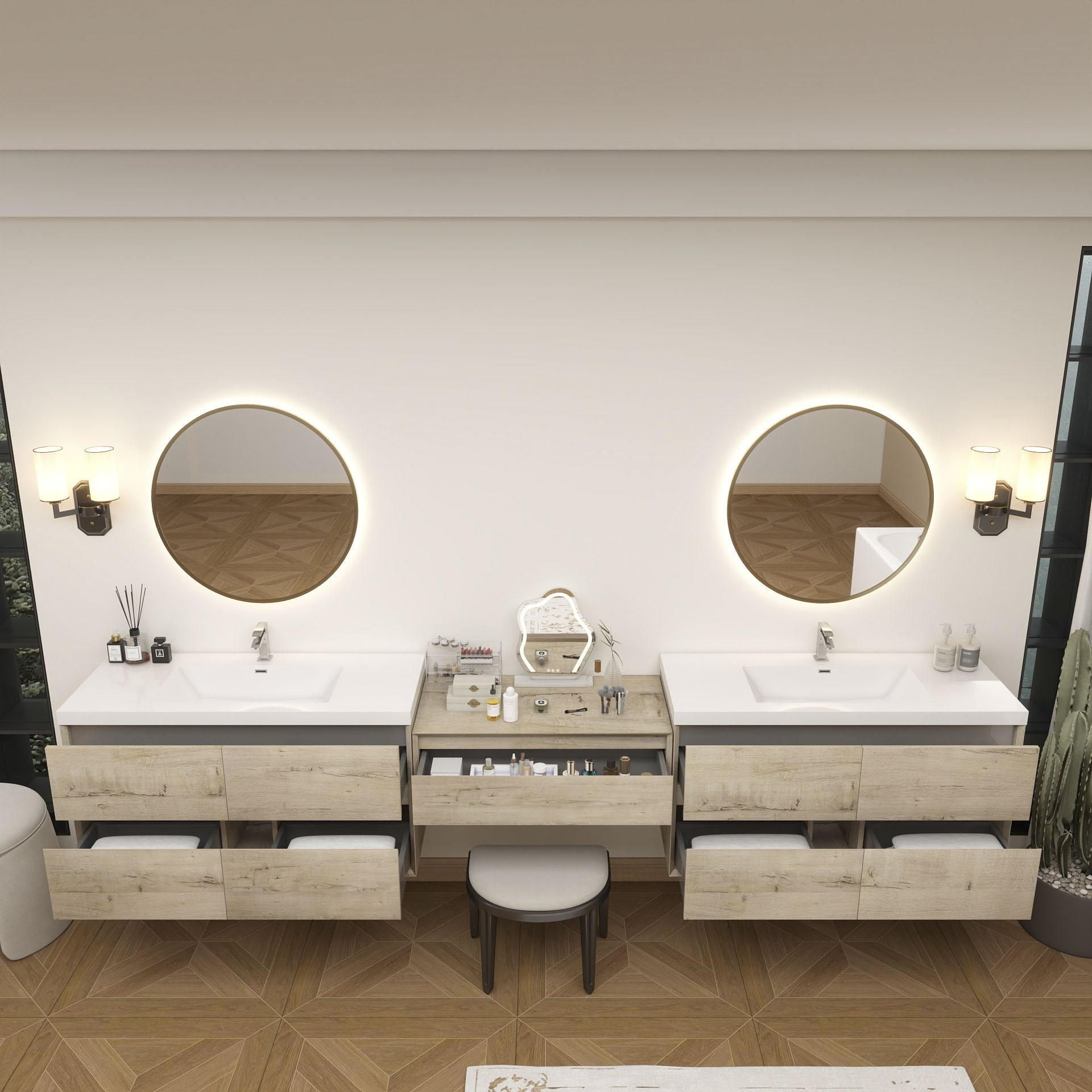 BV Better Vanity SLIM17-48+36+48-WO Bath-Vanity-Combo - View #7