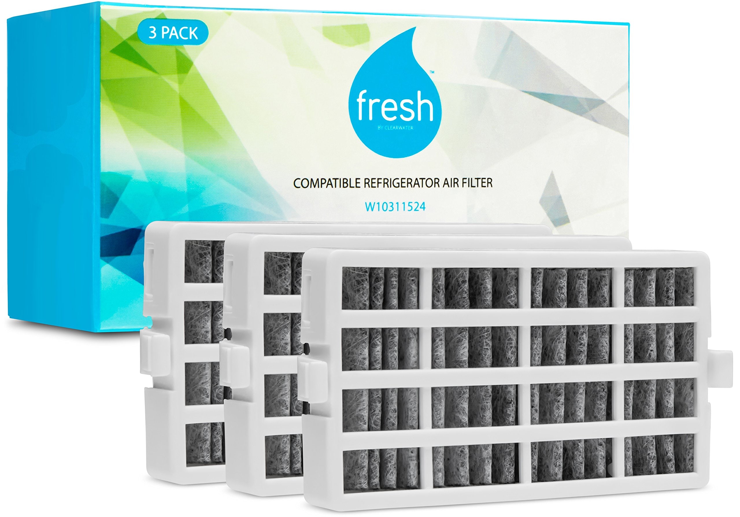 Mist W10311524-CWFF301 Fresh Whirlpool W10311524, Air1, Replacement Refrigerator Air Filter, 3 Pack