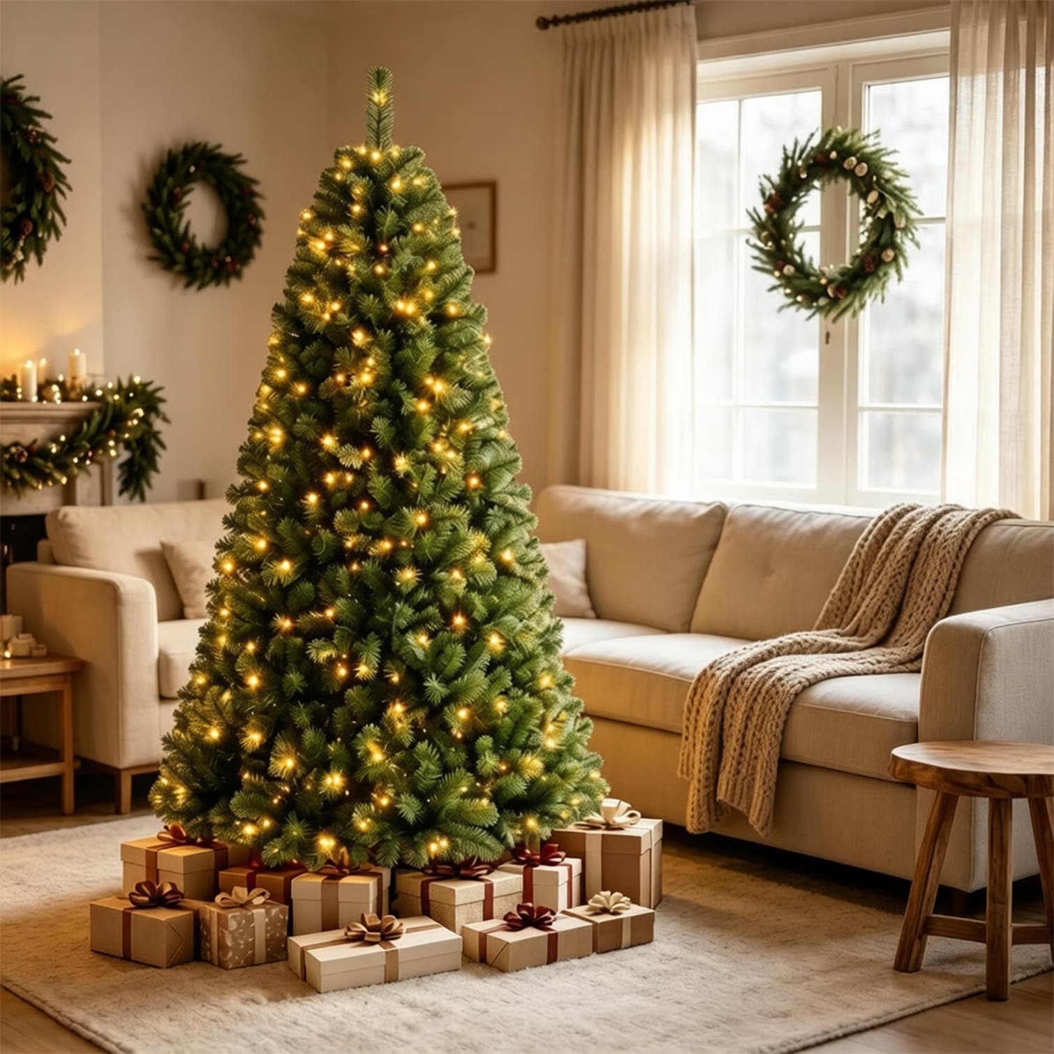 BBabe 9DCT3CENI446 Artificial-Christmas-Trees - View #2