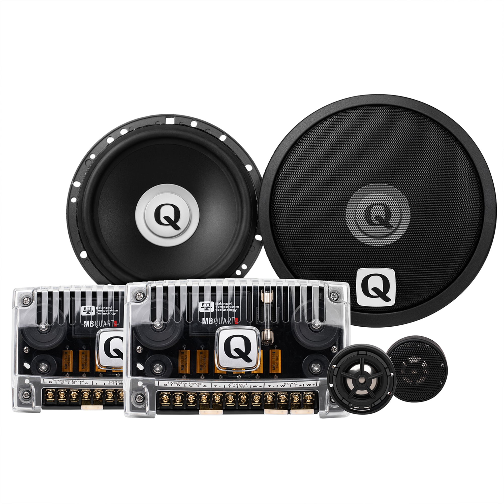 MB Quart Q Series 6.5 Inches 2 Way Component Speakers with 1 Inches Titanium Dome Tweeters #QSE-216