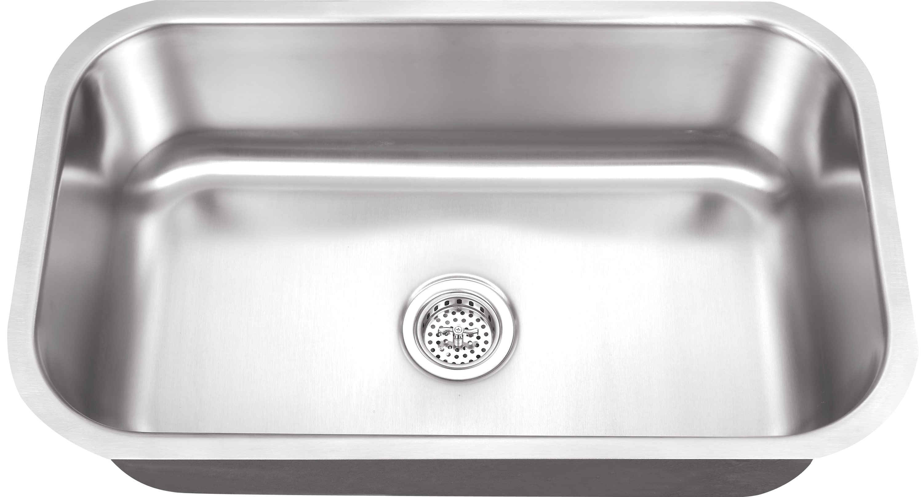 Superior Sinks Undermount 29.75-in x 18-in Brushed Satin Single Bowl Stainless Steel Kitchen Sink