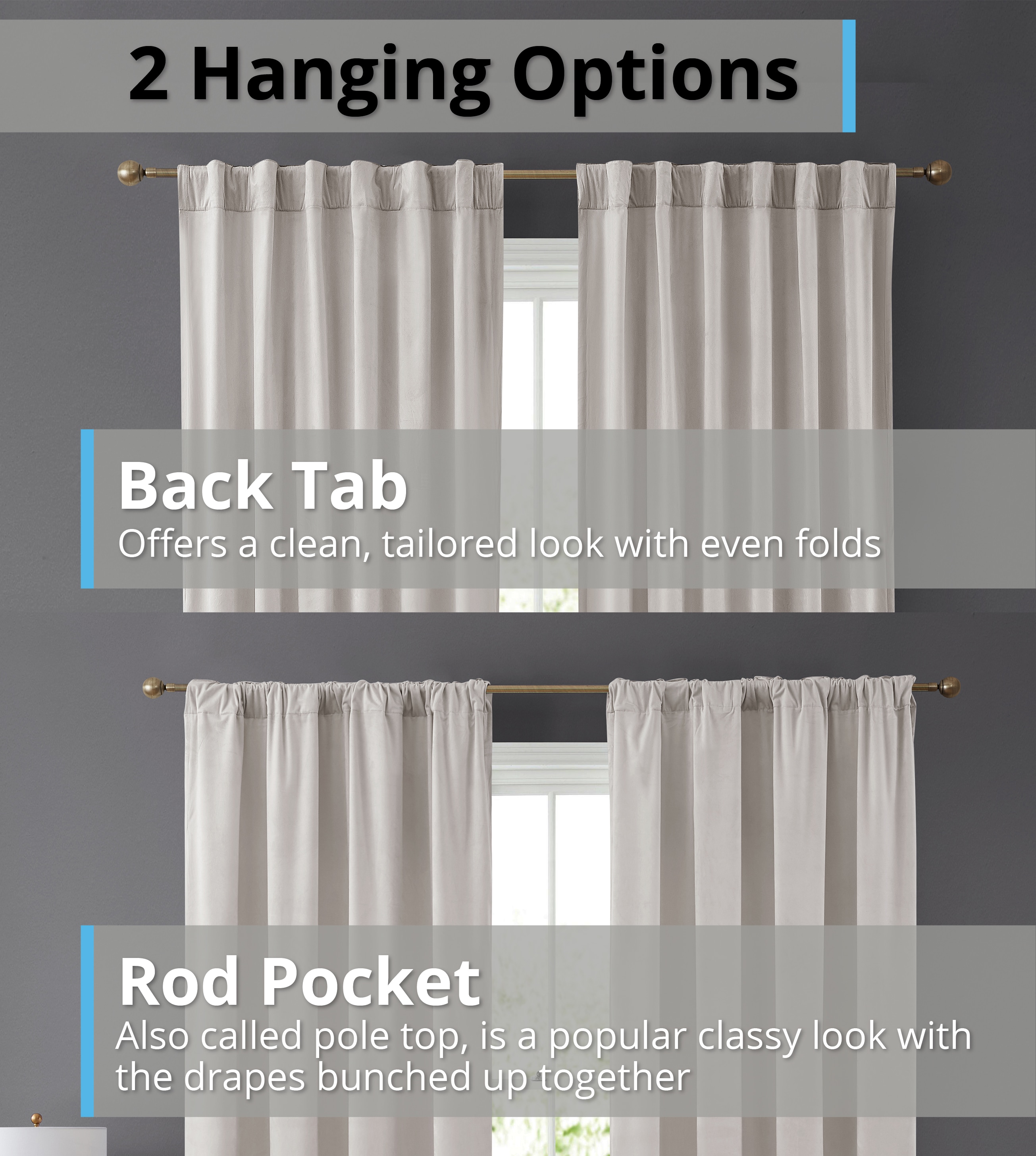 HLC.me LPZ-63LTGRY curtains - View #3