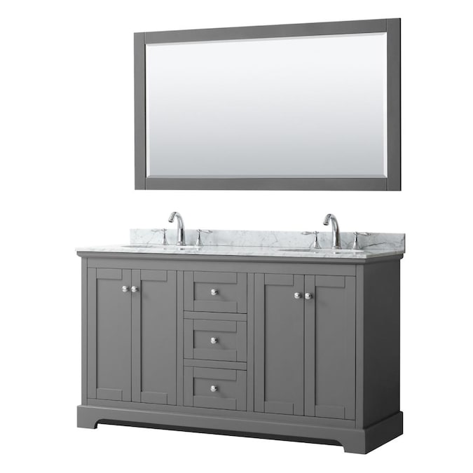 Double Sink Bathroom Vanity, Gray Bathroom Vanities