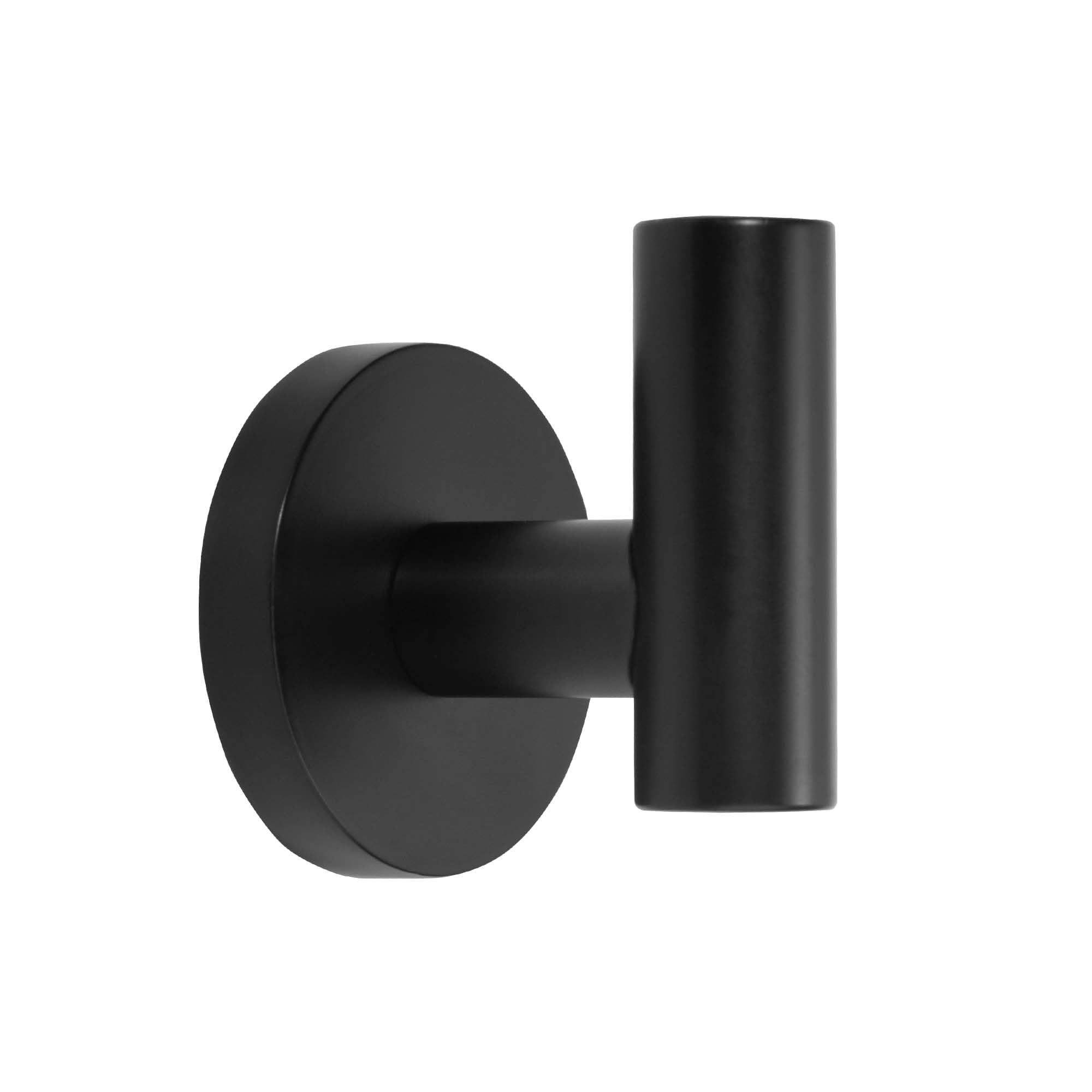 KIWDZFU  3 Pack Round Bathroom Towel Hooks Matte Black Robe Hooks Coat Hooks Wall Hooks for Bathroom Bedroom Kitchen durable home and garden