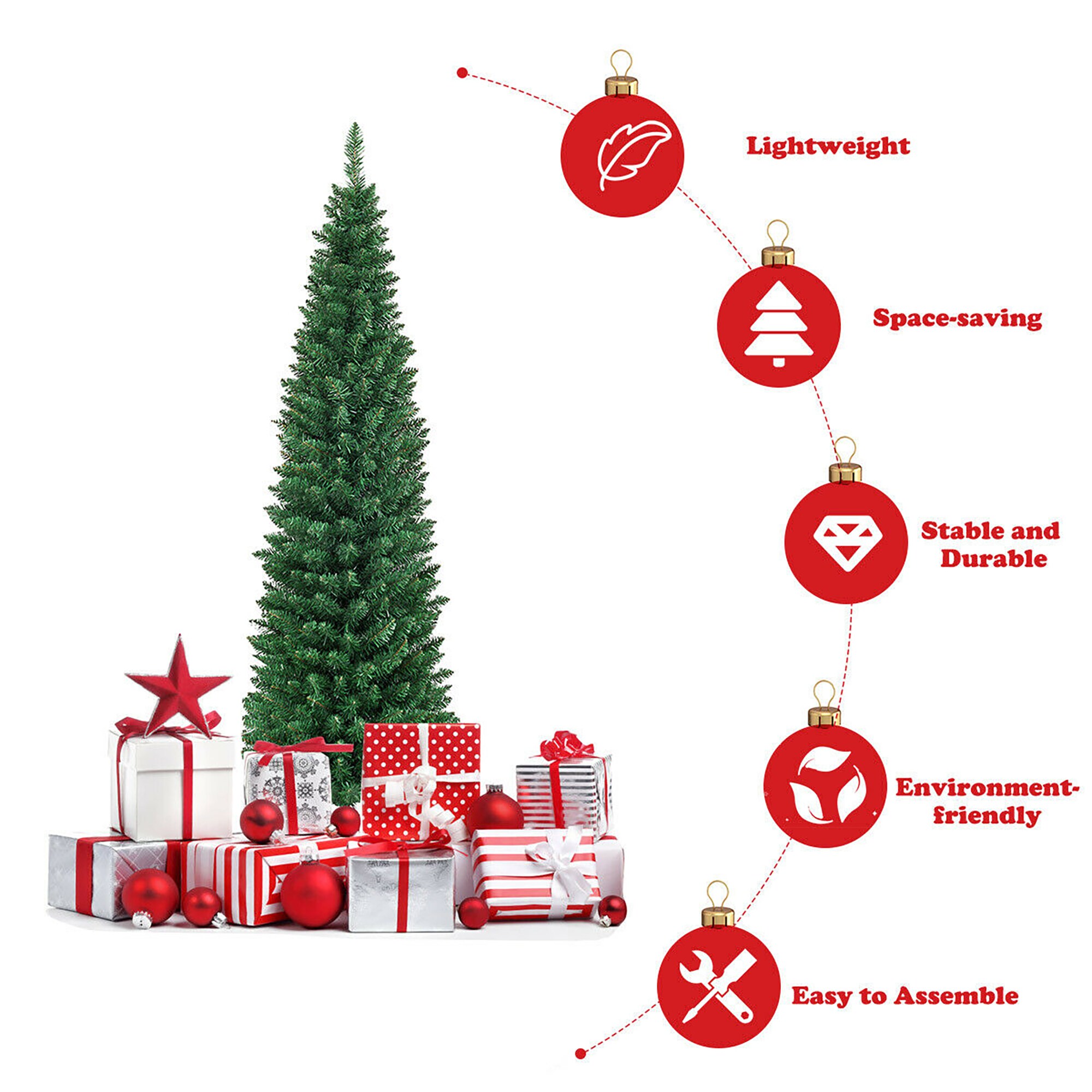 Forclover ALHY-653CM Artificial-Christmas-Trees - View #5