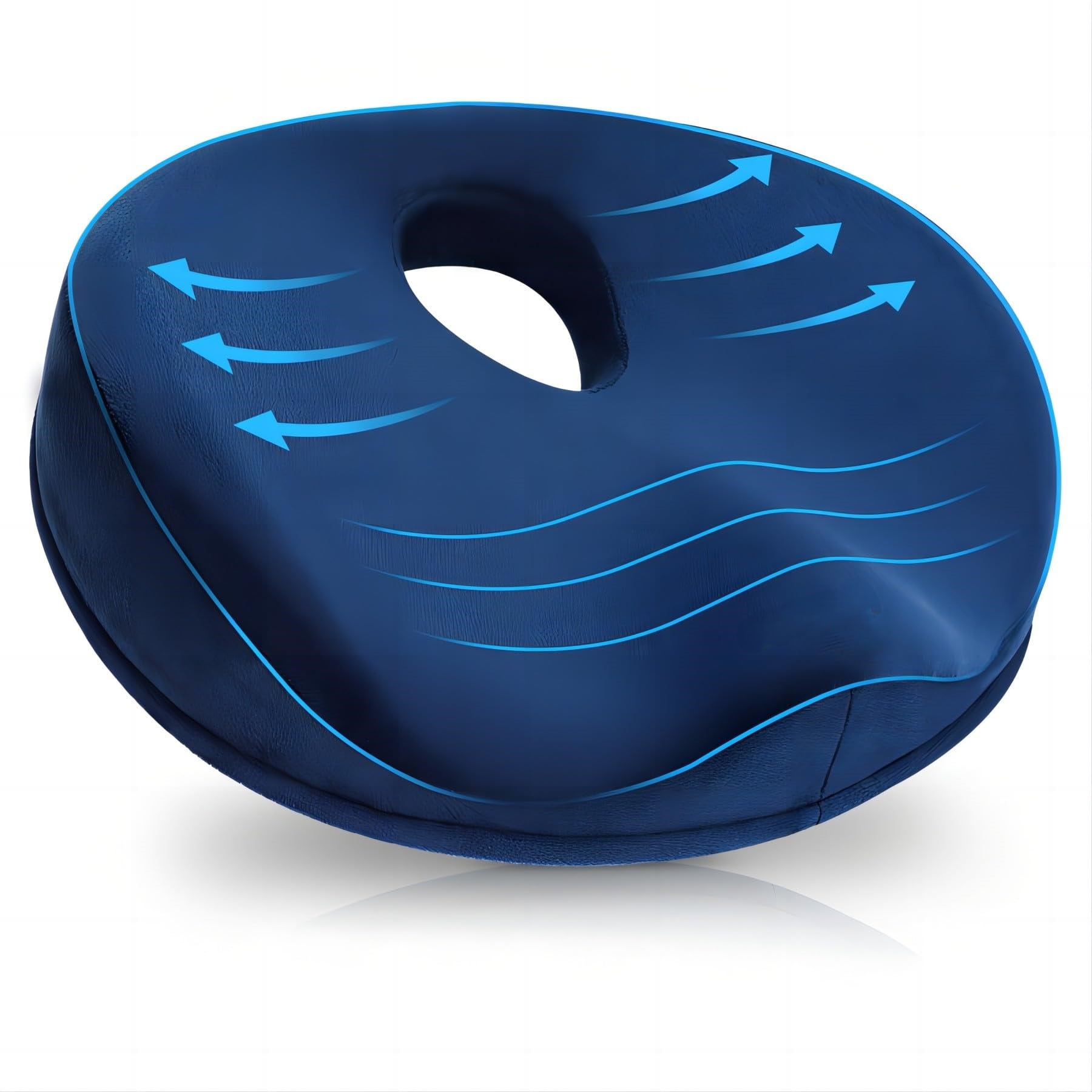 Afoxsos - Memory Foam Donut Cushion 14 x 17 Inch Ergonomic Seat Pillow 1 Piece for Tailbone Pain ...