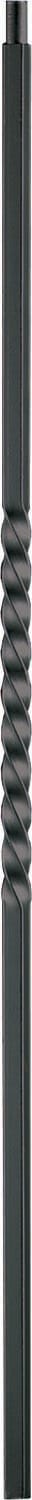 L.J. Smith Stair Systems LIWHM-5310S-PR 44 44-in x 0.5-in Satin Black Wrought Iron Stair Baluster