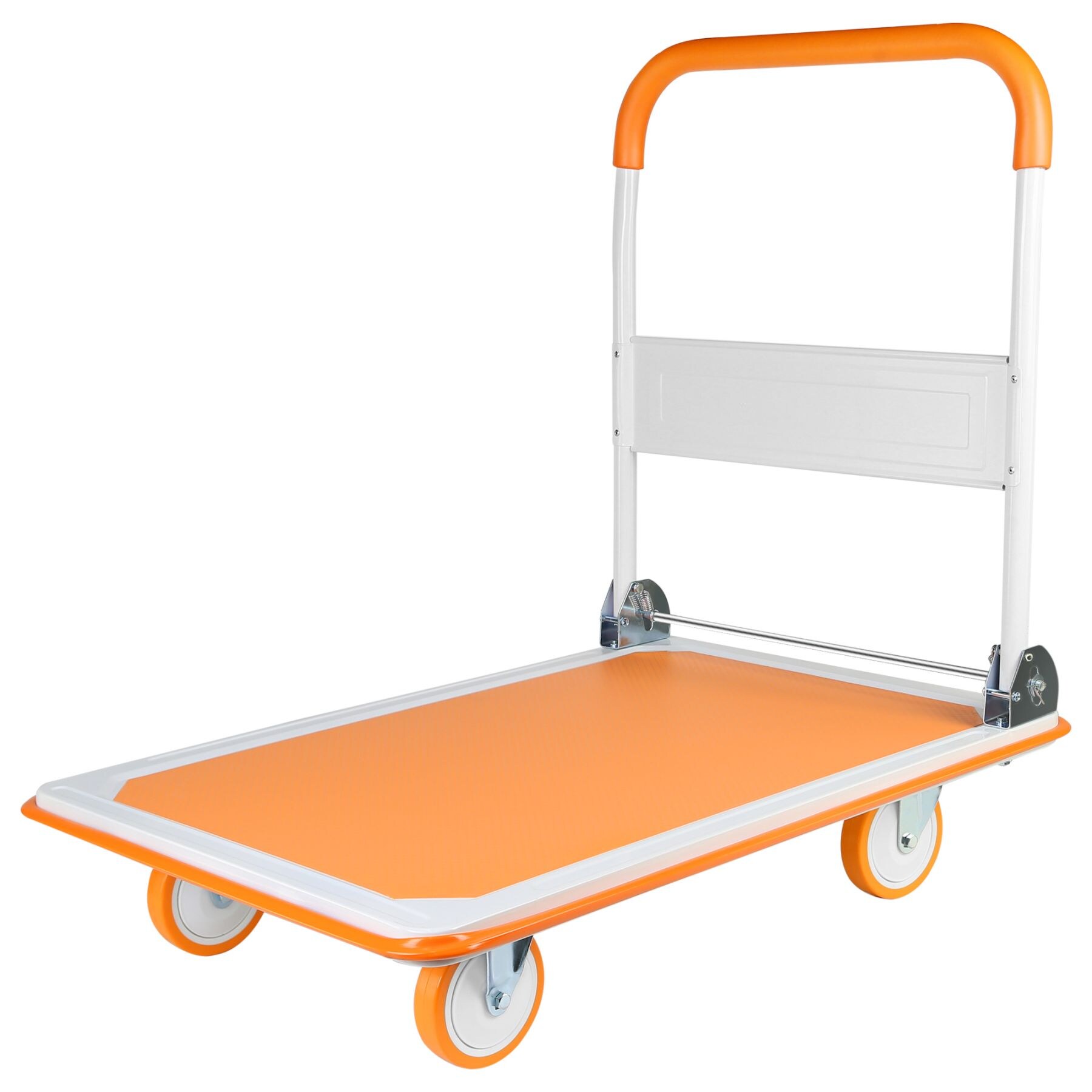 Maocao Hoom BHW1626120100 660-lbs. Capacity 4 -Wheel Orange Steel Folding hand truck