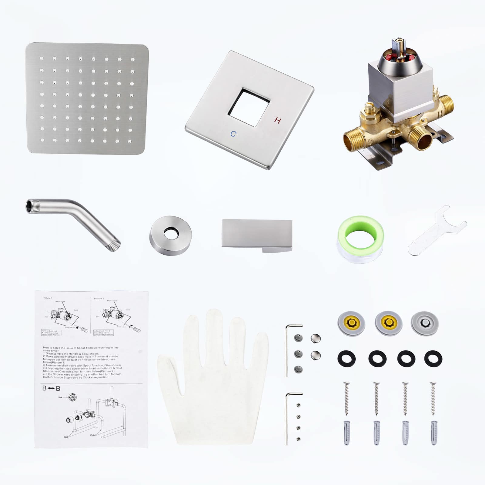 ALEASHA AL-5F54 Tub-Shower-Faucets - View #6