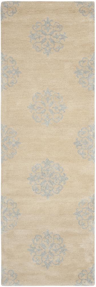 Safavieh SOH424D-212 Soho Thomas 2 x 12 (ft) Tufted Wool Beige Rectangular Indoor Abstract Runner rug