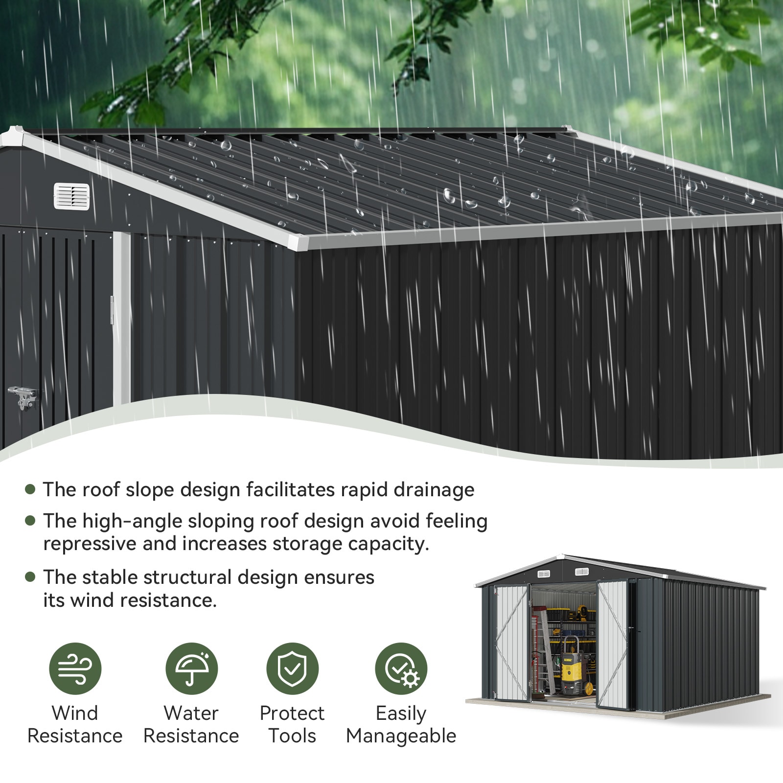 AOXUN AX-42834B Metal-Storage-Buildings-Sheds - View #2