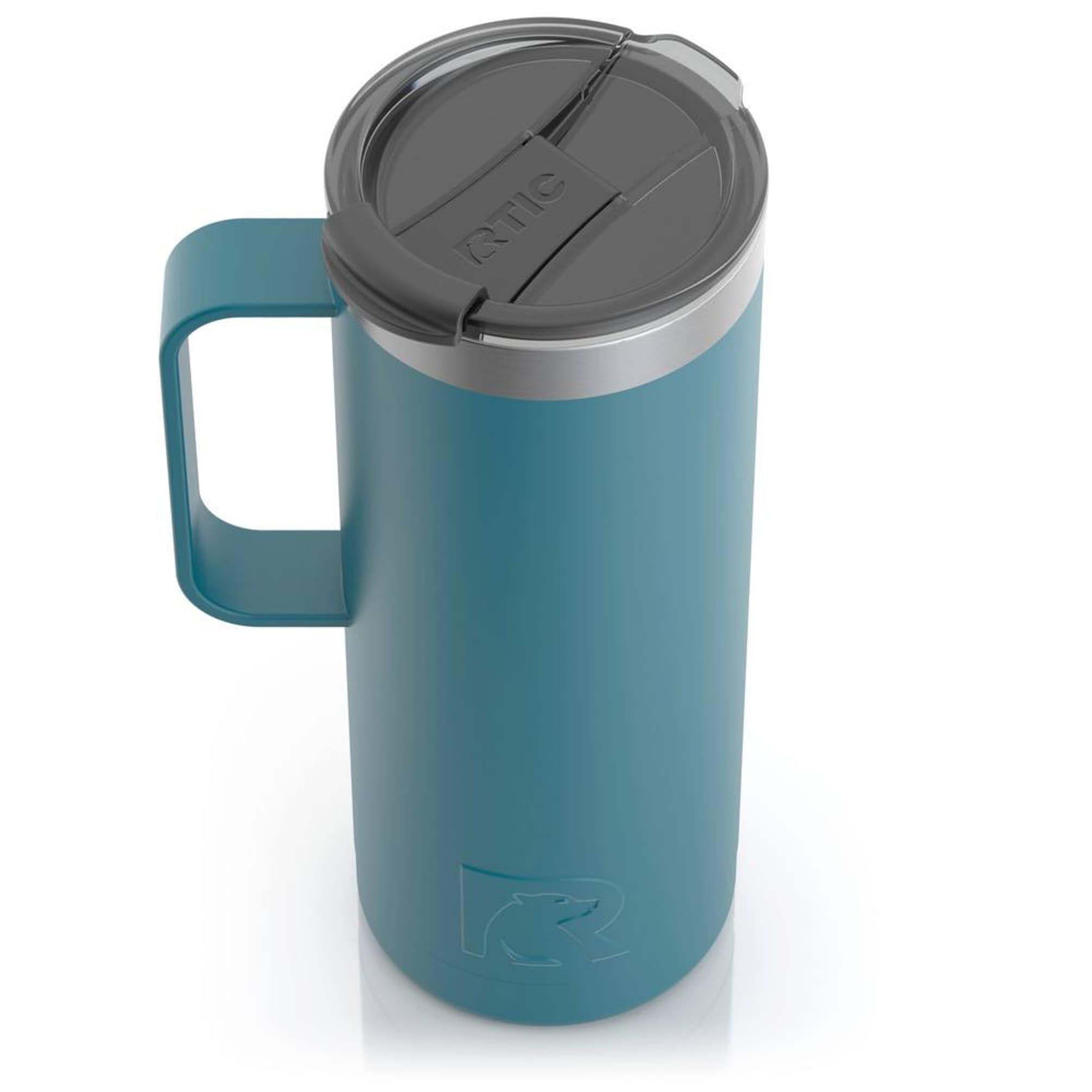 RTIC Outdoors Insulated Stainless Steel Travel Mug 20-fl oz Deep Harbor Blue  - Dishwasher Safe, Double Wall Vacuum Insulation in the Water Bottles & Mugs  department at