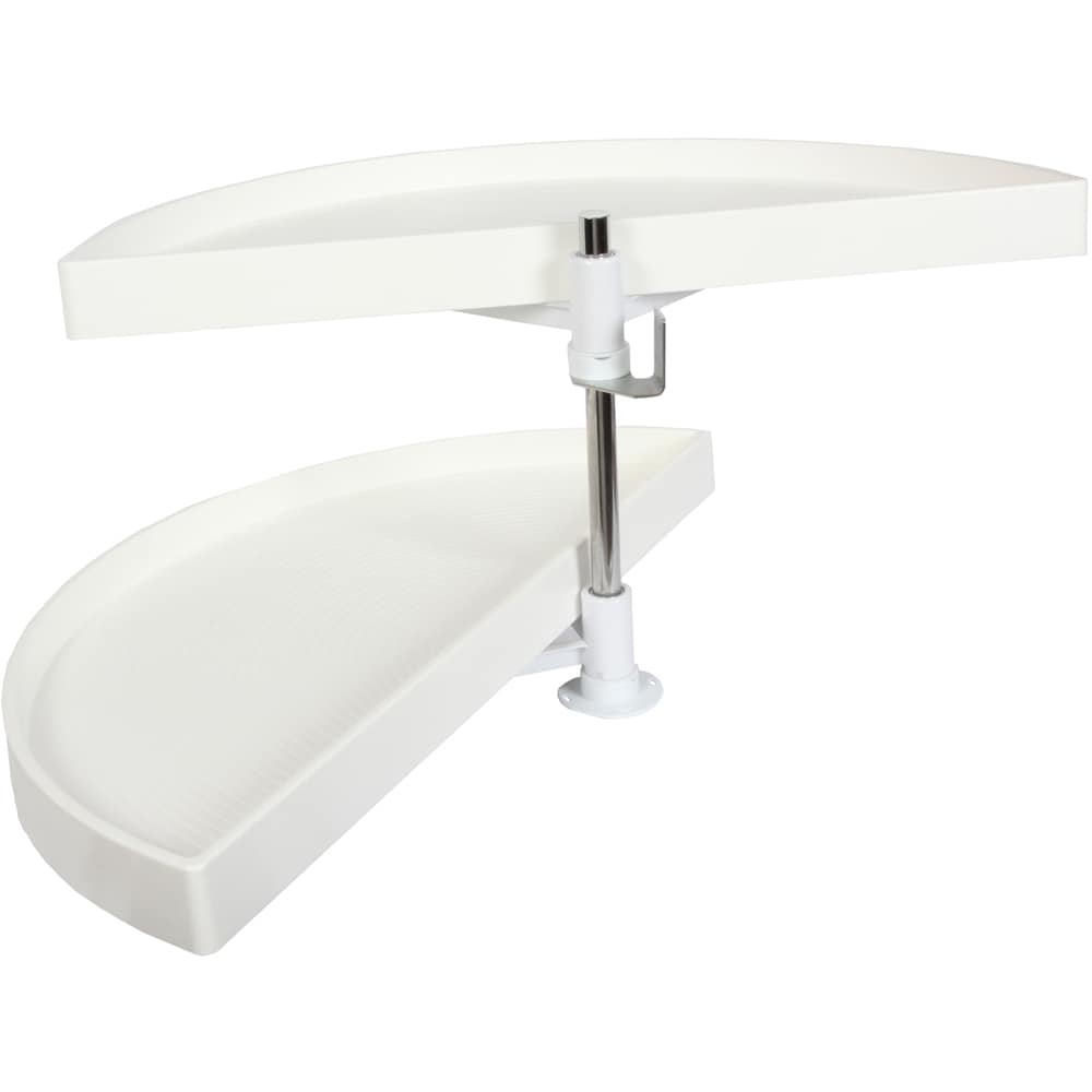 Knape & Vogt 2-Tier White Plastic Adjustable Height Half