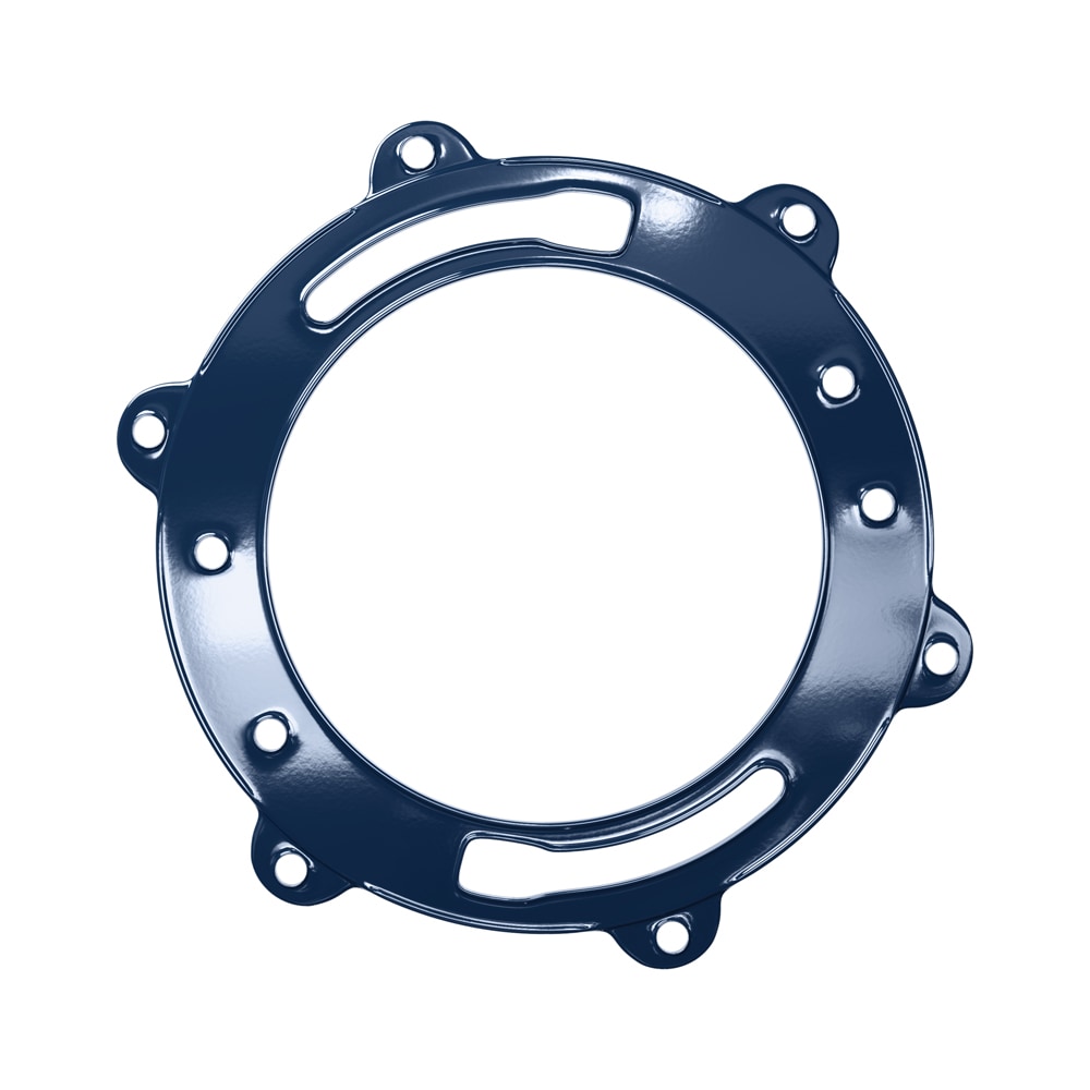 Jones Stephens C85000 3-Inches Blue Metal Toilet flange