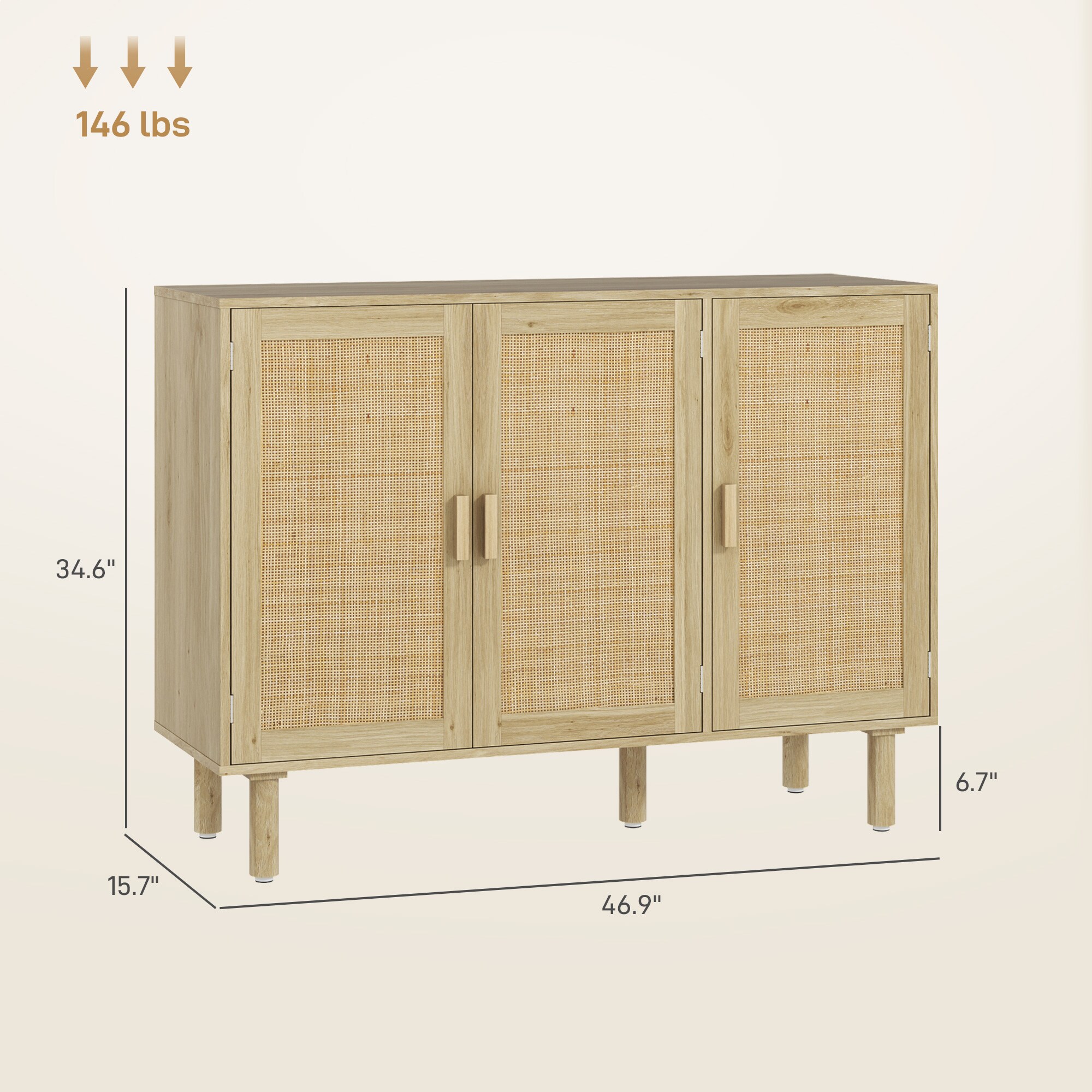 HomCom 83B-204V81AK Cabinets-Kitchen - View #3