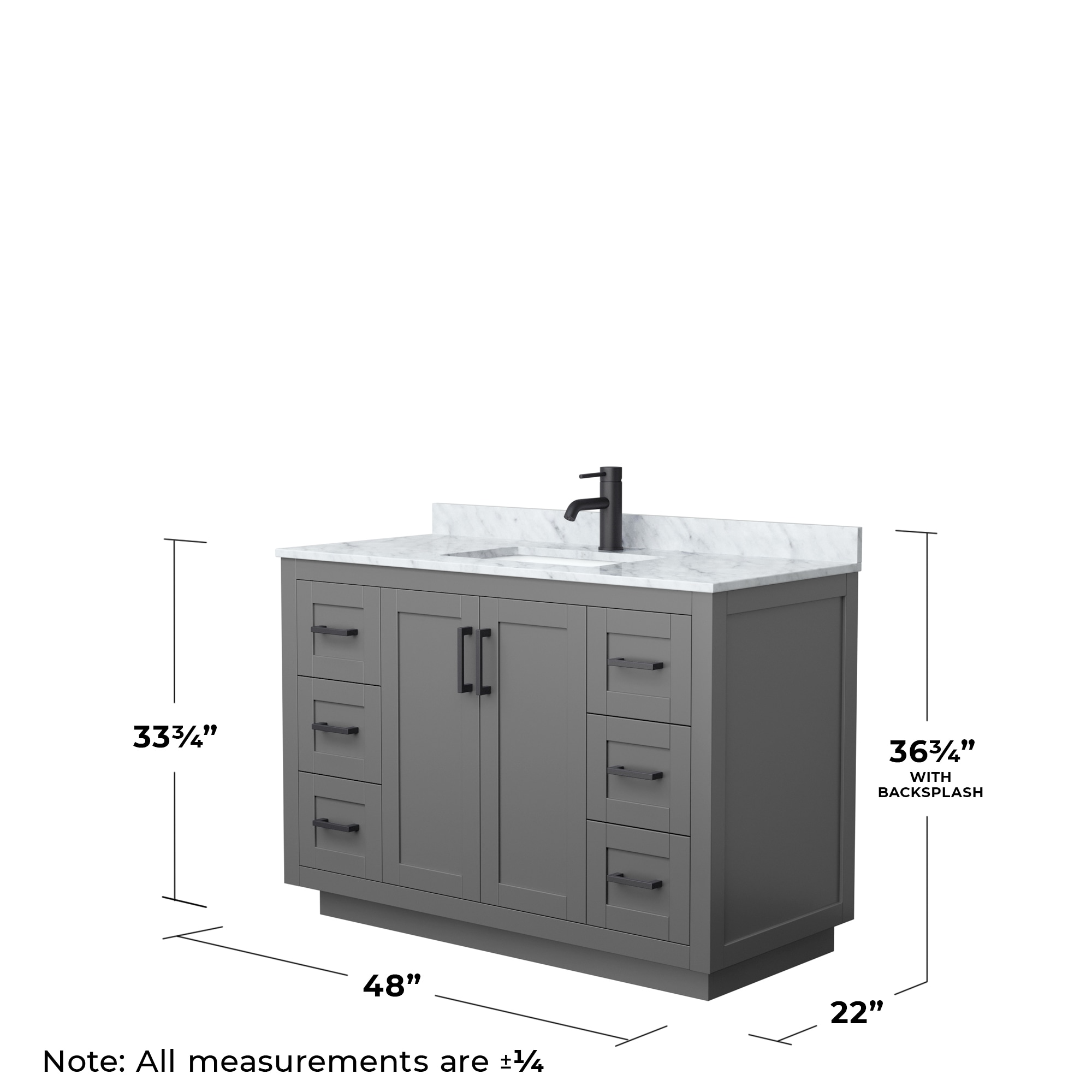 Wyndham Collection WCF292948SGBCMUNSMXX Bath-Vanity-Combo - View #5