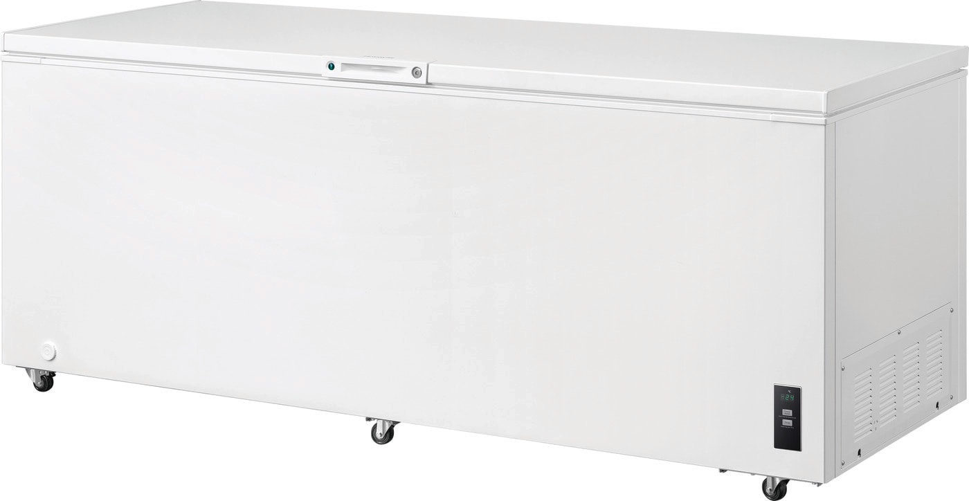 Frigidaire 24.8-cu ft Manual Defrost Chest Freezer with Temperature Alarm  (White) in the Chest Freezers department at