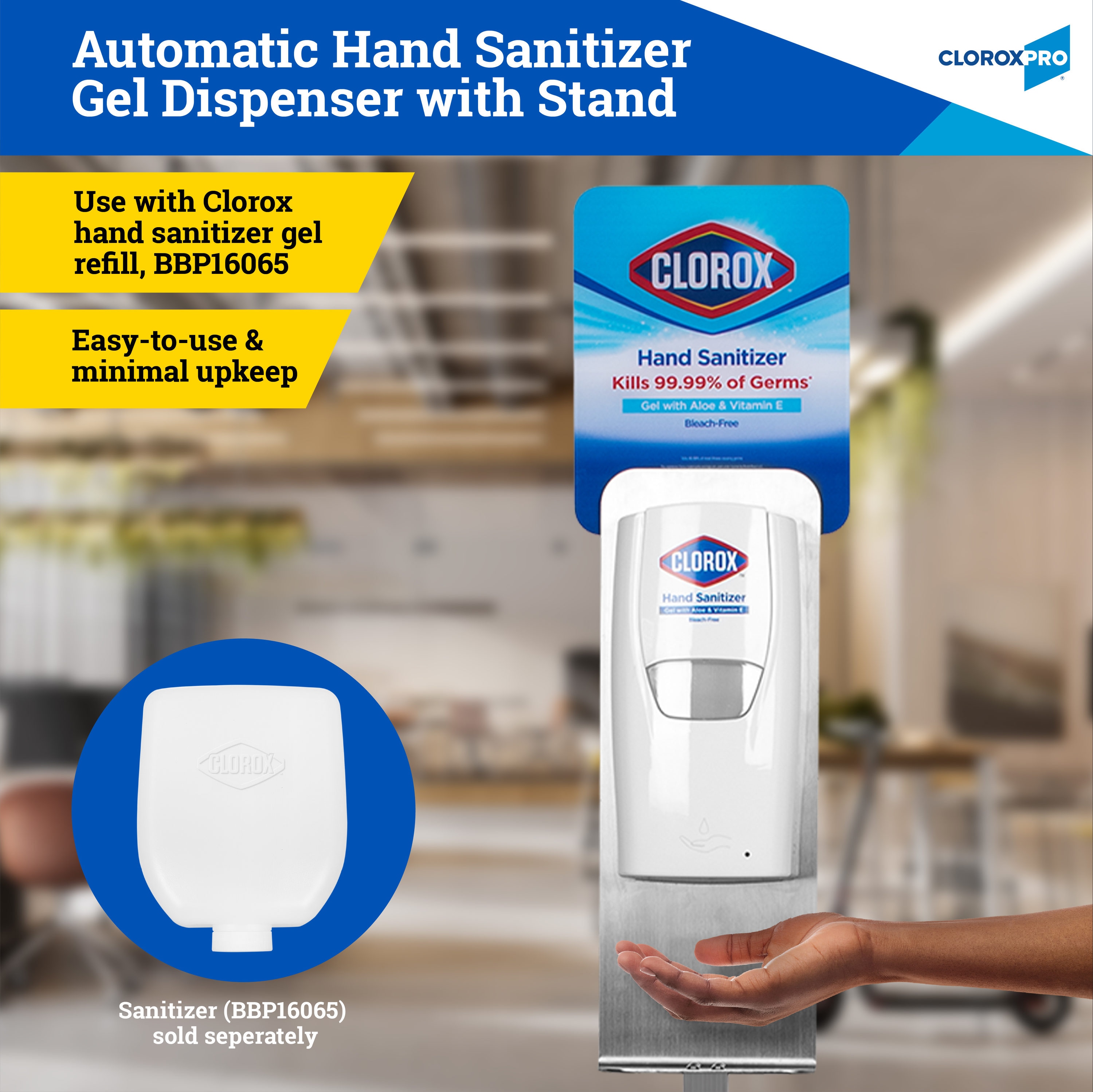 Clorox 3381 Oz Aloe Manual Hand Sanitizer Dispenser Gel Bbp16065 At 4141