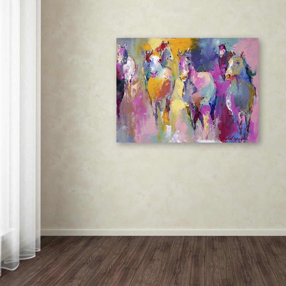 Trademark Fine Art ALI0361-C1419GG Framed 14-in H x 19-in W Animals Print on Canvas Artist: Richard Wallich Multicolor Framed 14-Inches H x 19-Inches W Animals Canvas Print