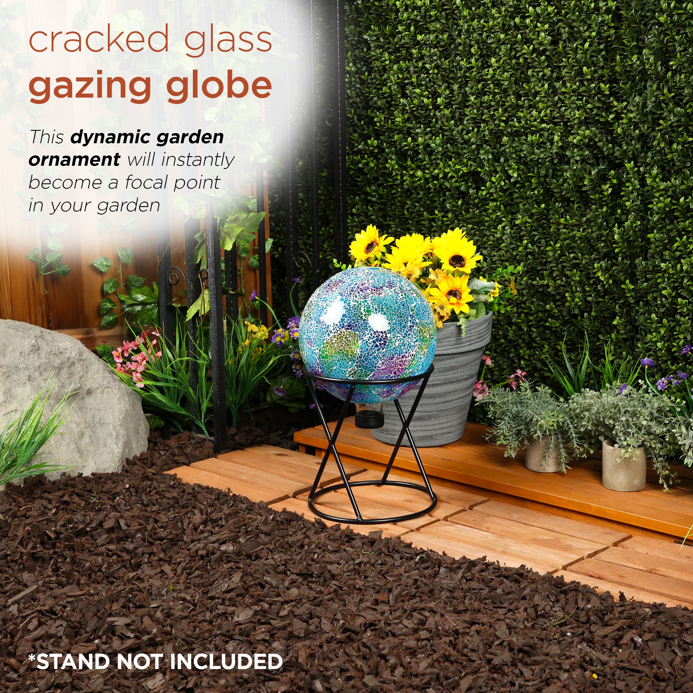 Alpine Corporation HMD226 Gazing-Ball-Stand - View #8