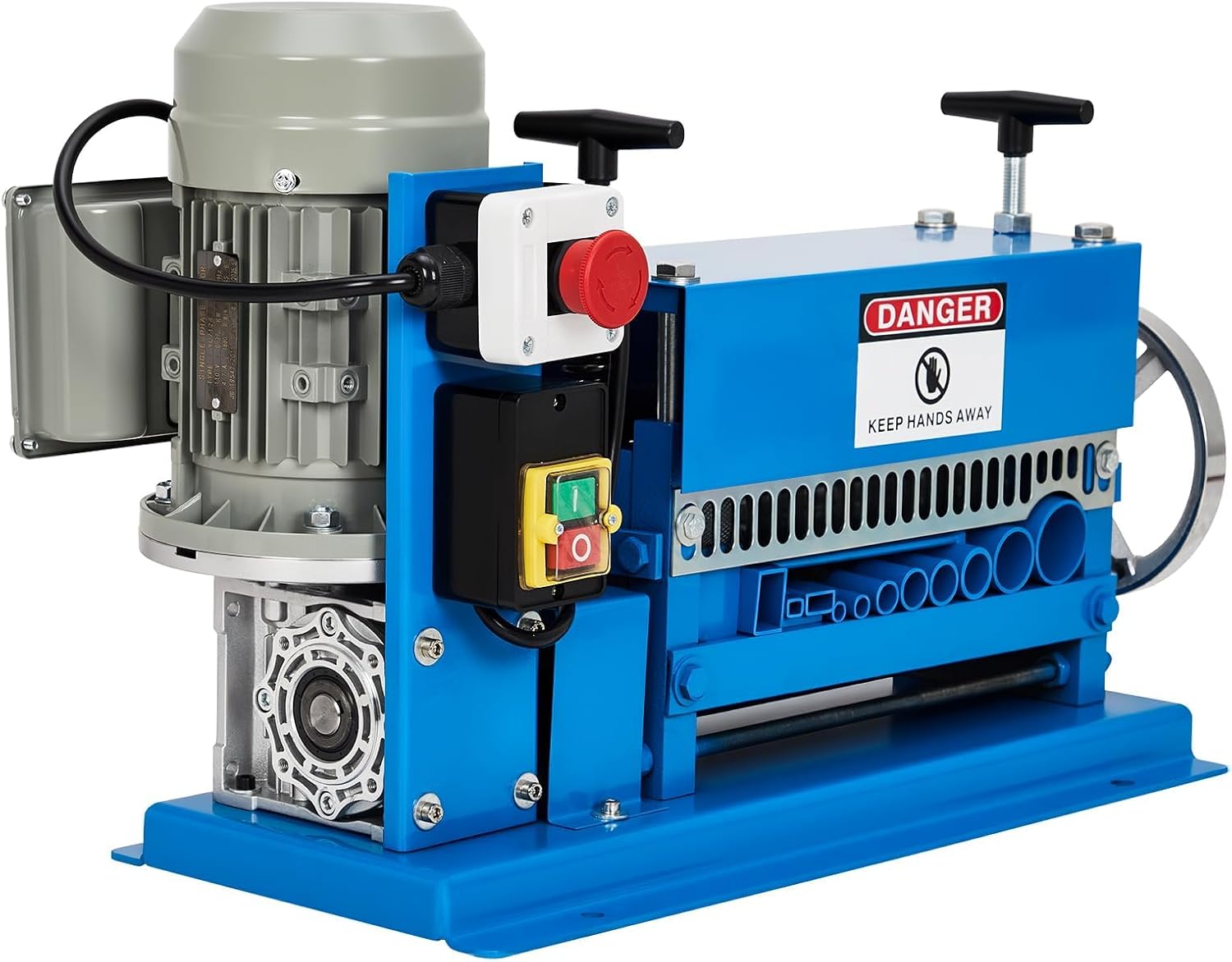 GAOMON Aluminum Alloy Electric Wire Stripping Machine 11 Channels 1.5-38mm with Hand Crank Wheel Industrial Electrical Cable Stripper Tool