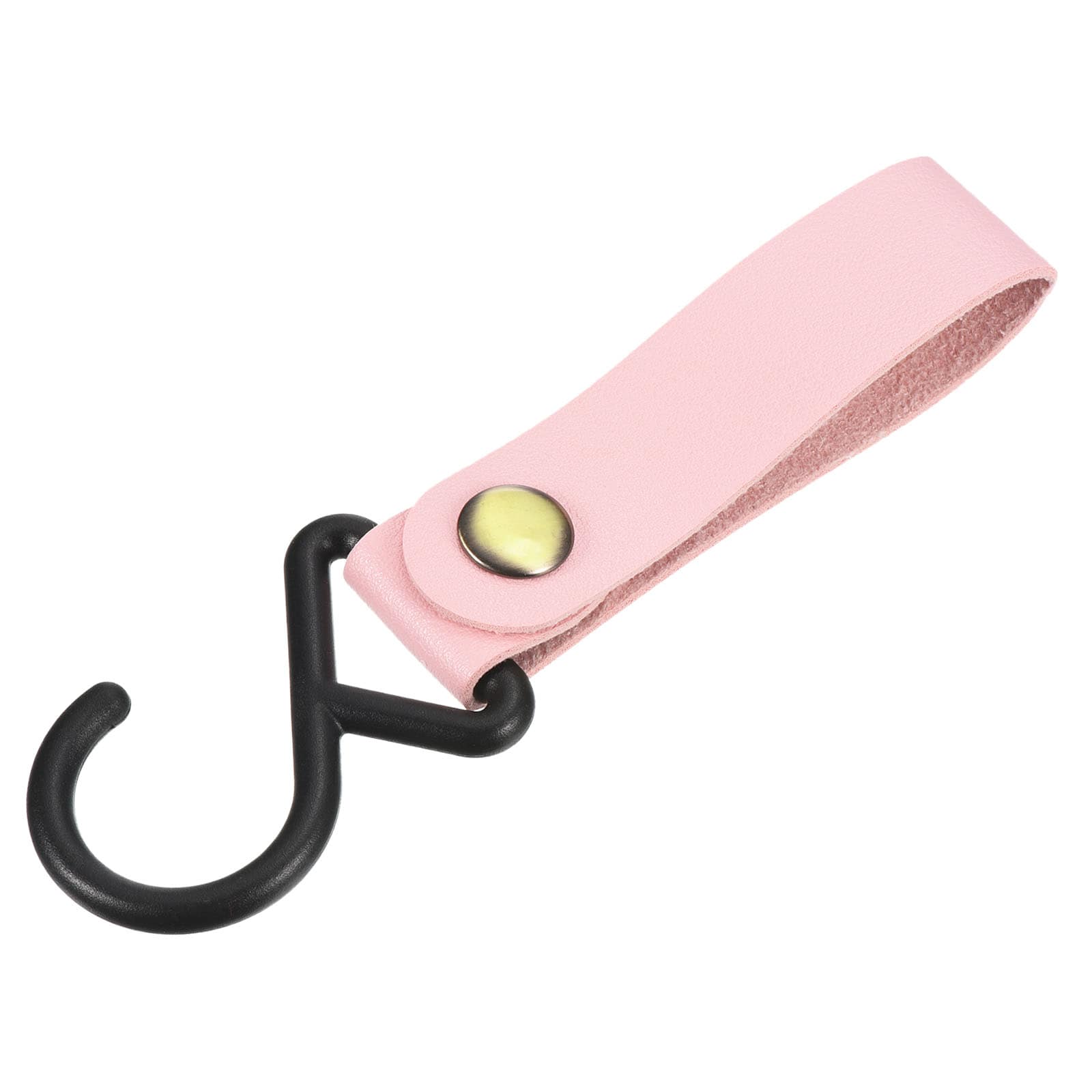 Unique Bargains - PU Leather S Shelf Hooks Camping Hook Hanger Plastic Outdoor Accessories for Ha...