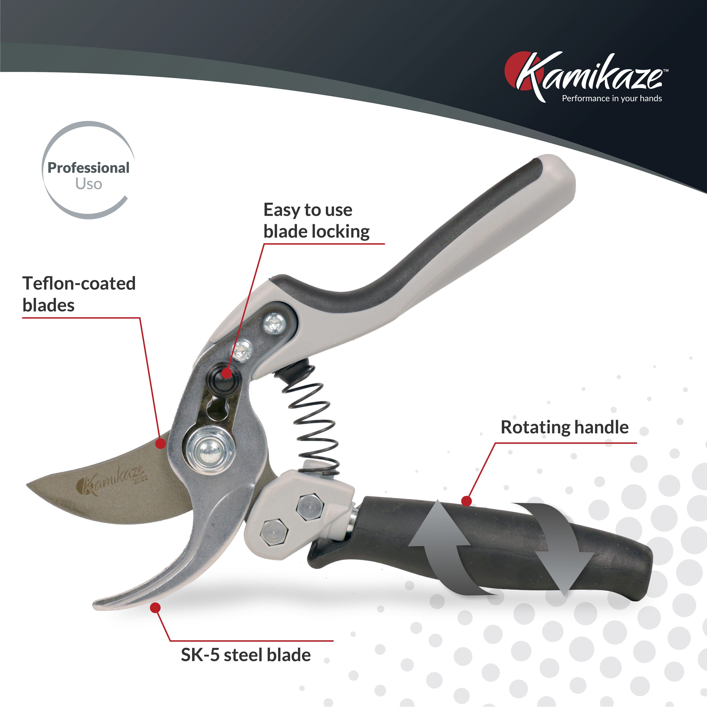 KAMIKAZE 8916 Hand-Pruners - View #2