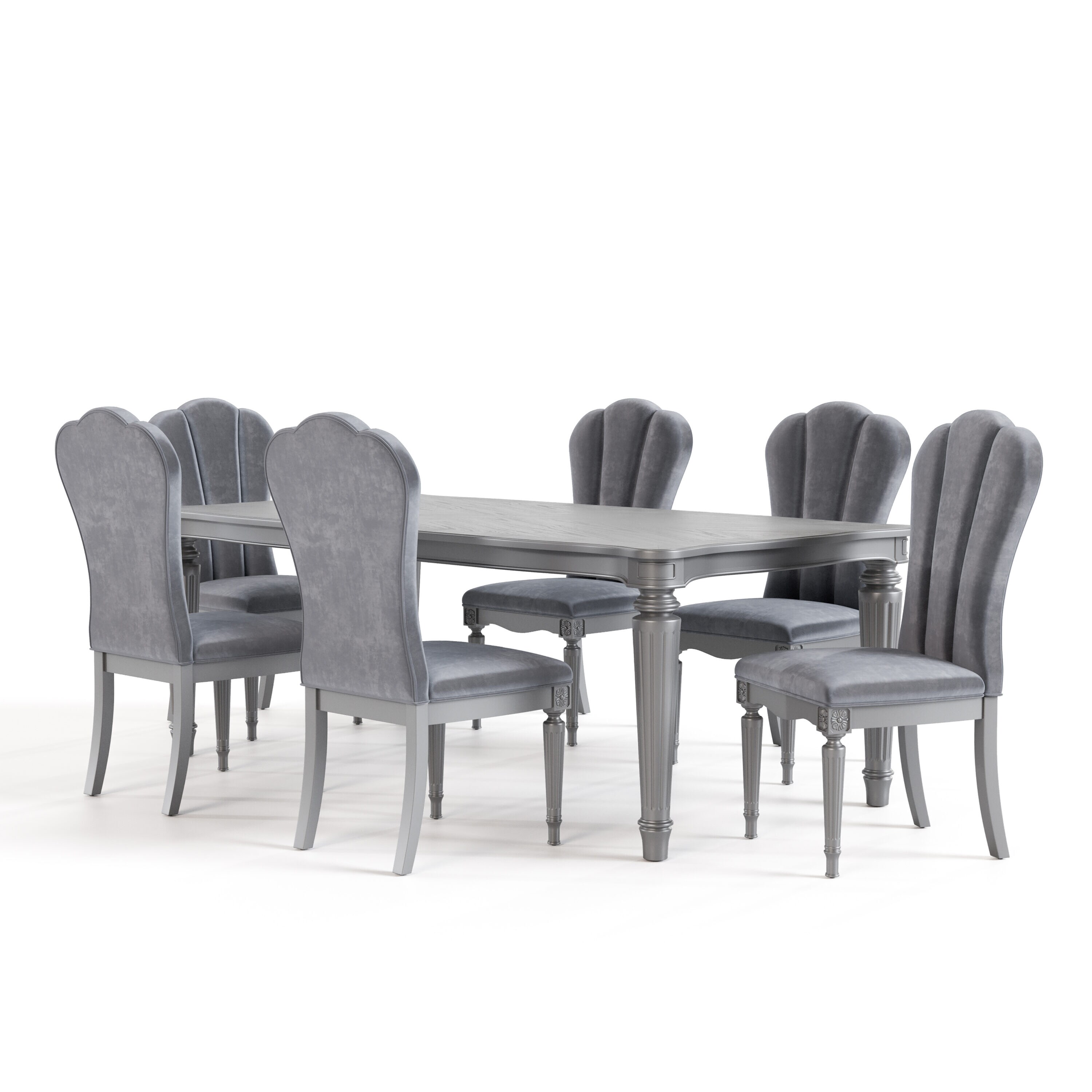 Furniture of America IDF3416SV-T-7PC Dining-Sets - View #2