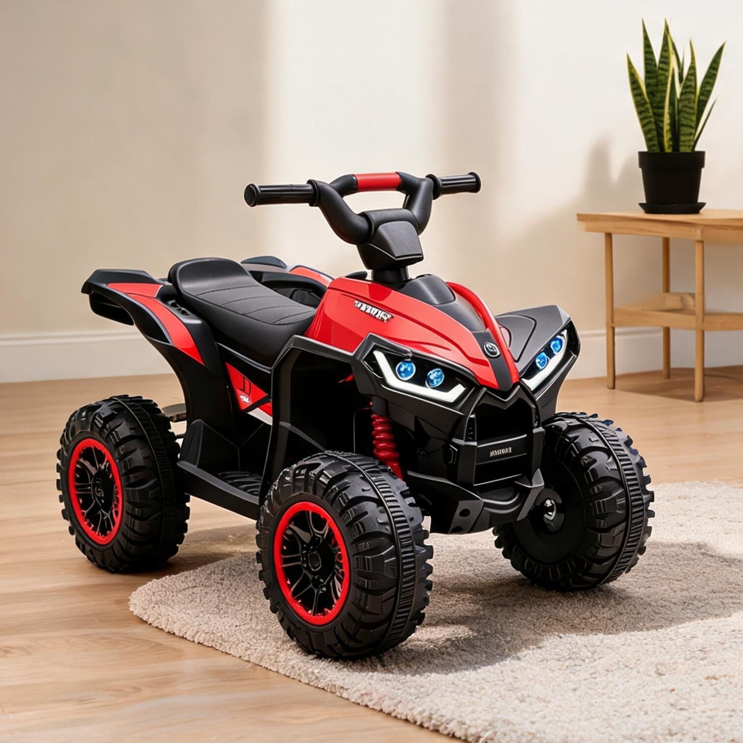 BBabe Children s Ride-On ATV - Red and Black Pp and Metal Toys Baby ...