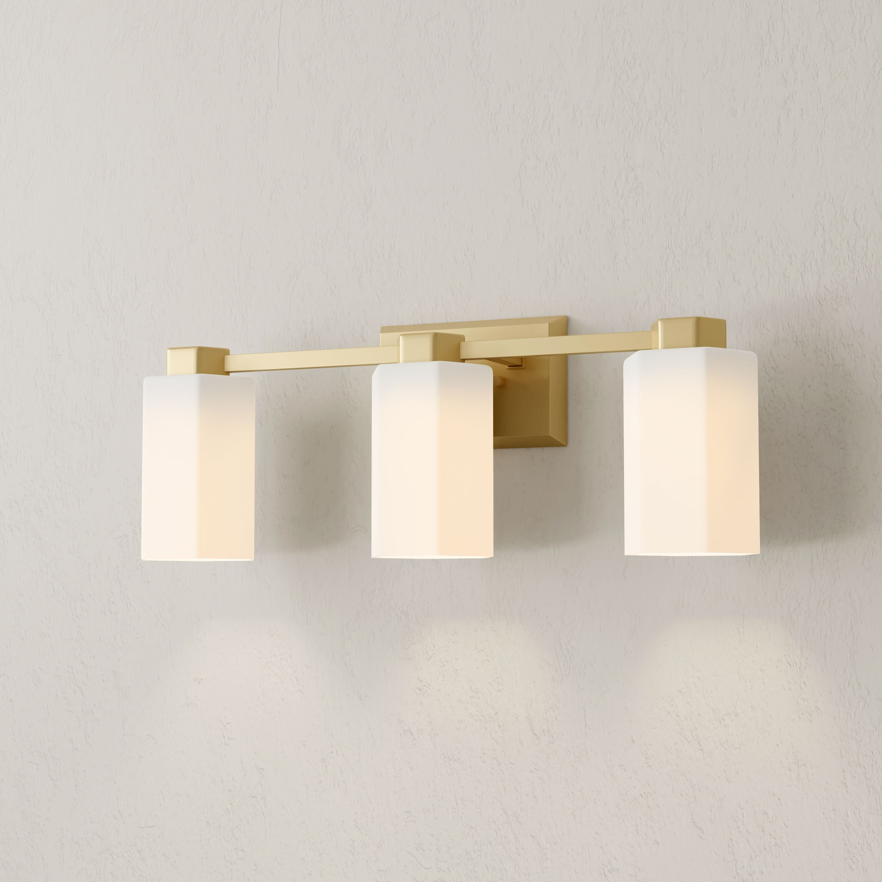 Progress Lighting P300478-191 Estrada 22.37-in 3 -Light Brushed Gold Modern/contemporary Vanity light