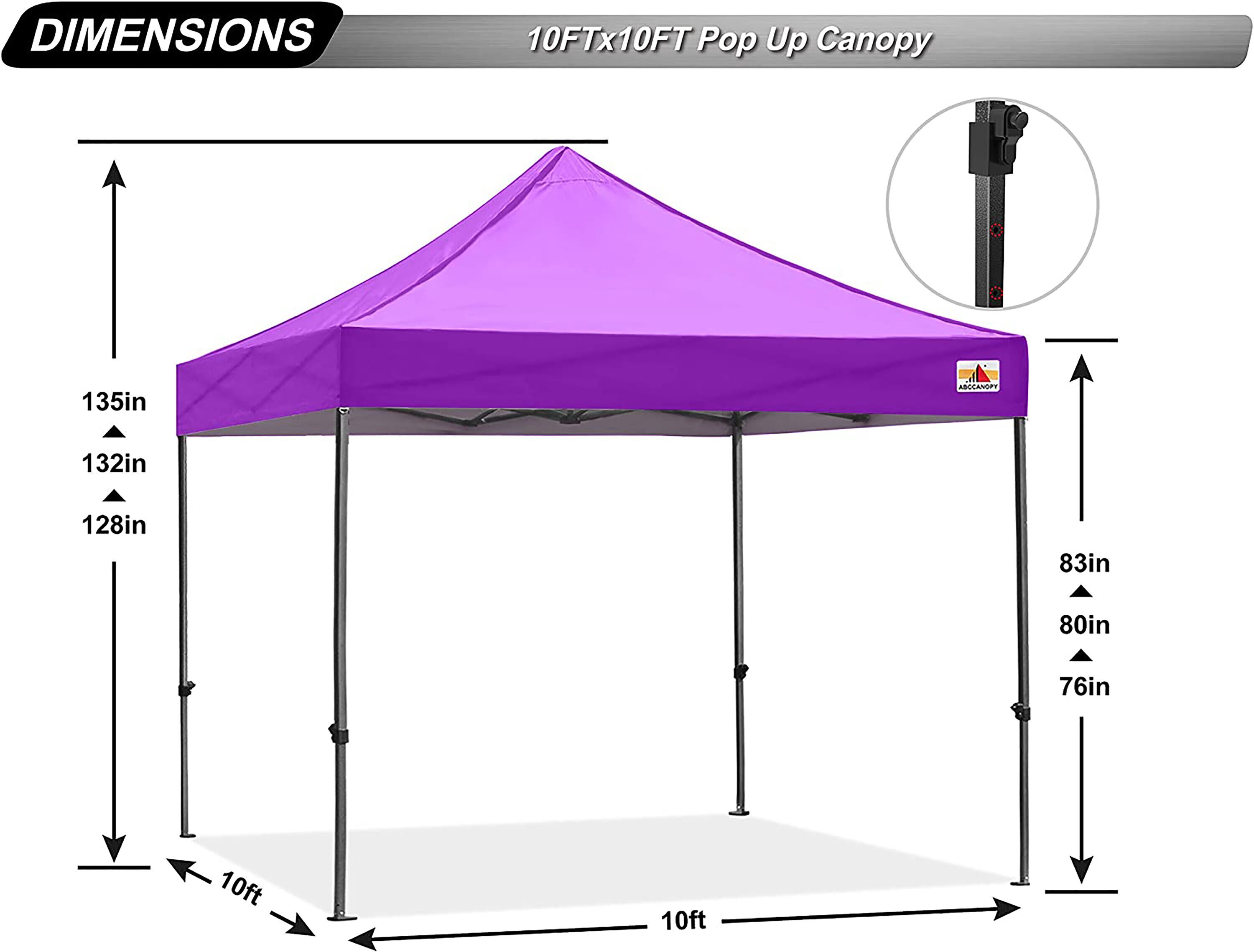 ABCCANOPY 10X10KK-PURPLE Canopies-Sl - View #2