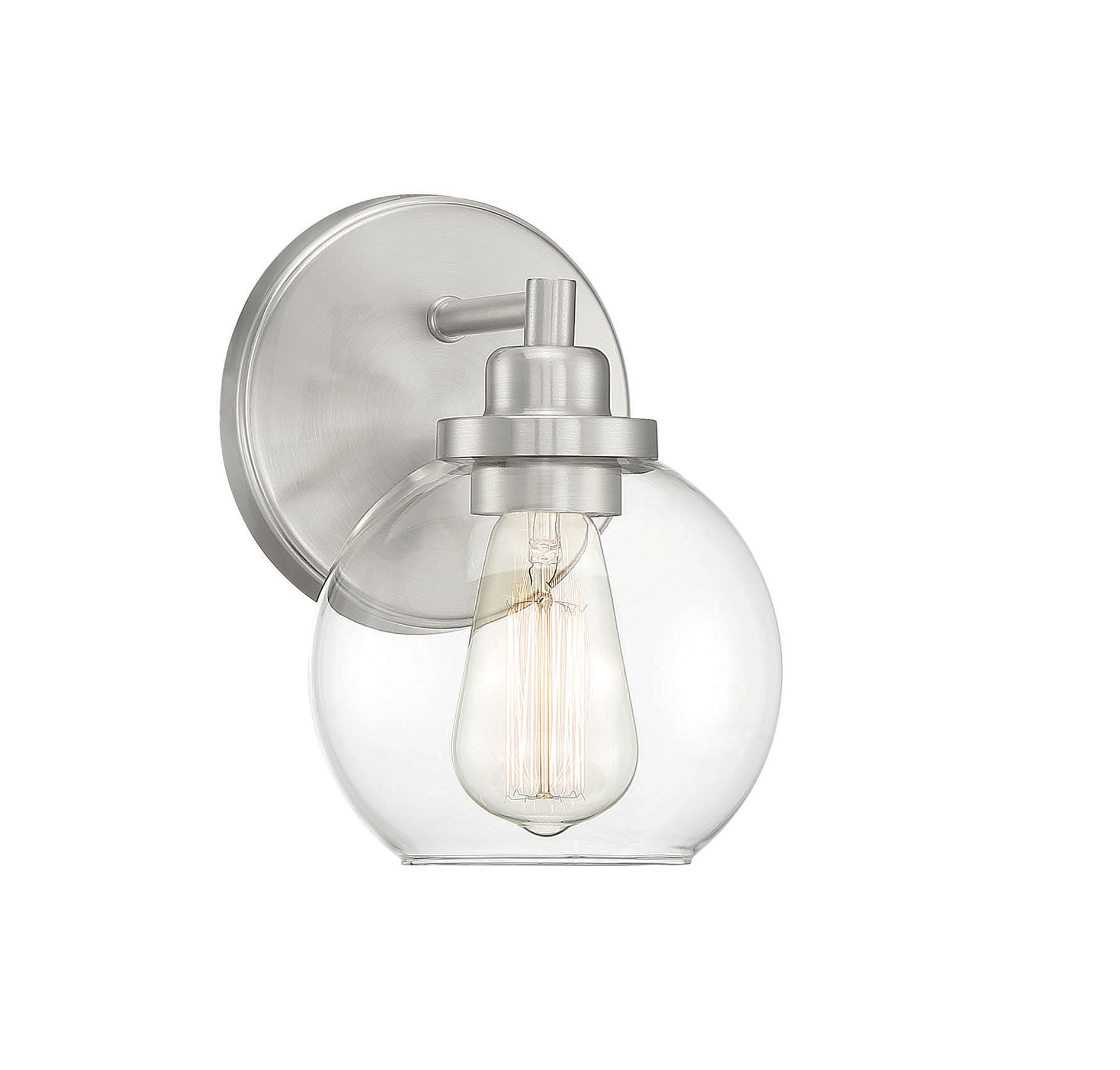 Savoy House Essentials 9-4050-1-SN Carson 5.5-in 1 -Light Satin Nickel Modern/contemporary Vanity light