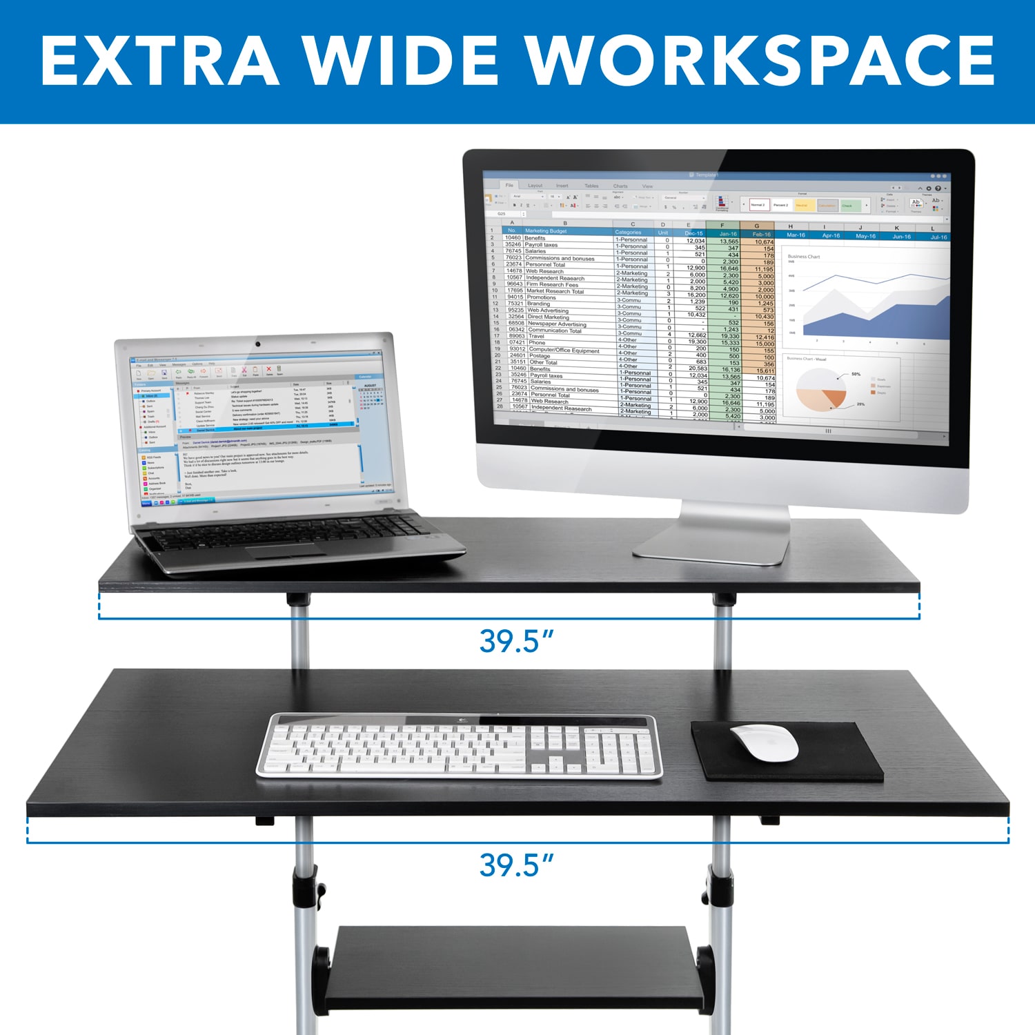 Mount-It! MI-7970 desks - View #6