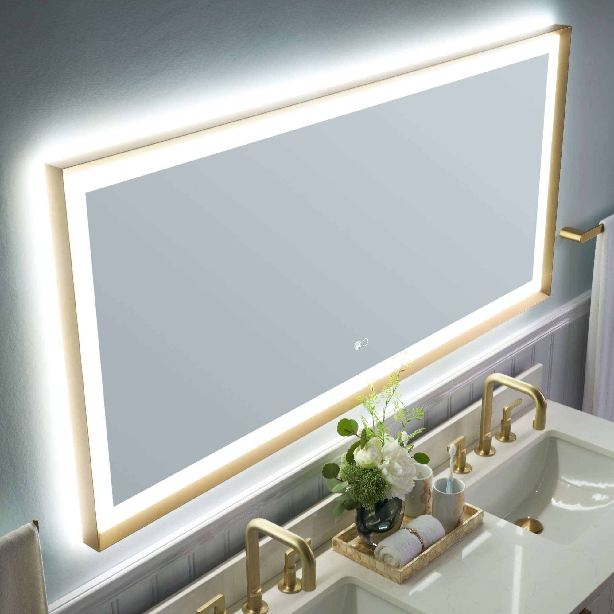 WELLFOR W6FM6028BG Framed-Bath-Mirrors - View #17